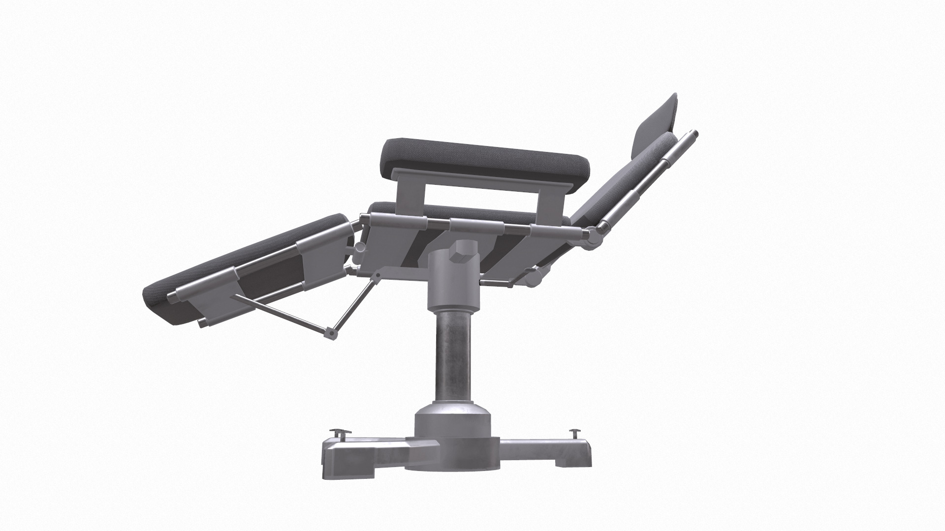 Surgery Chair Low Poly Low-poly 3D model_42