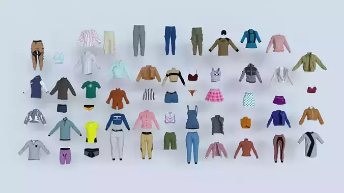 Clothing Pack Of 55