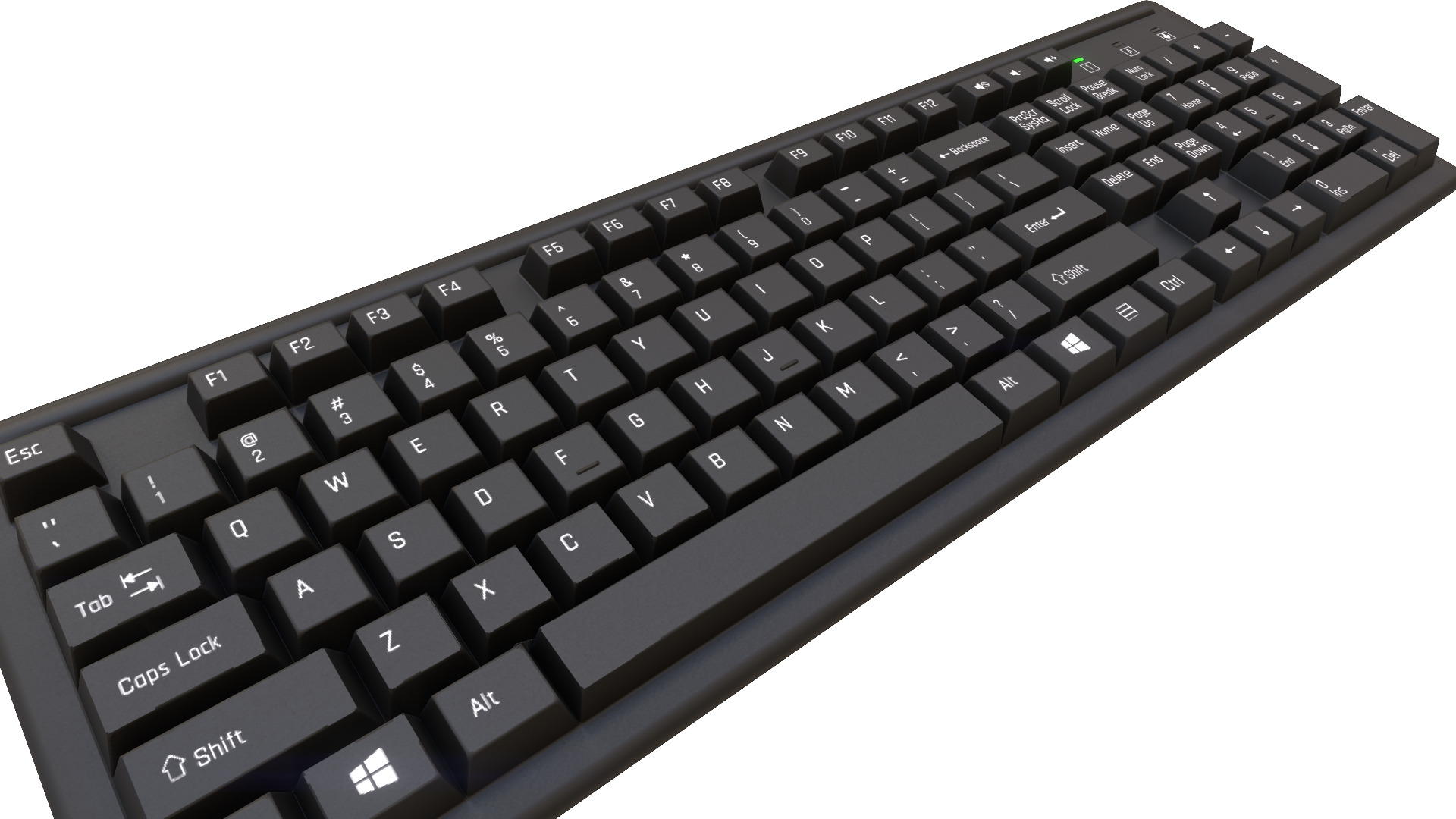 Keyboard Low-poly 3D model_3