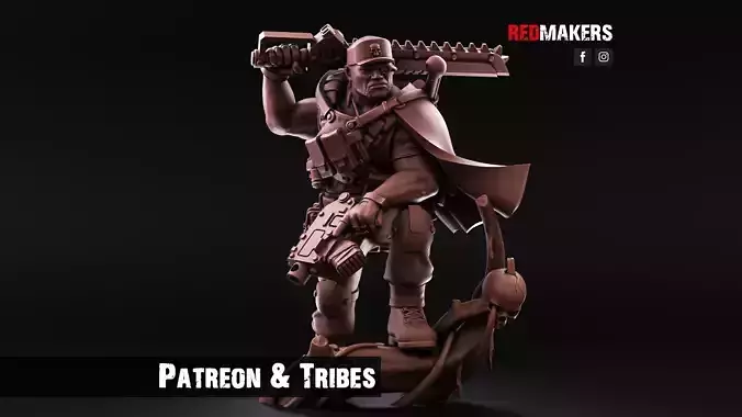 Jungle Fighters - Officer of the Imperial Force 3D print model