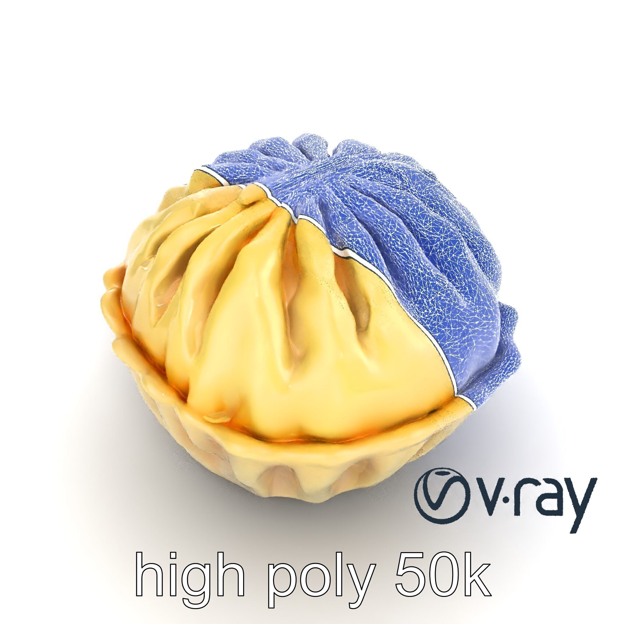 Steamed Baozi Dumpling 3D Model Pack Low-poly 3D model_30