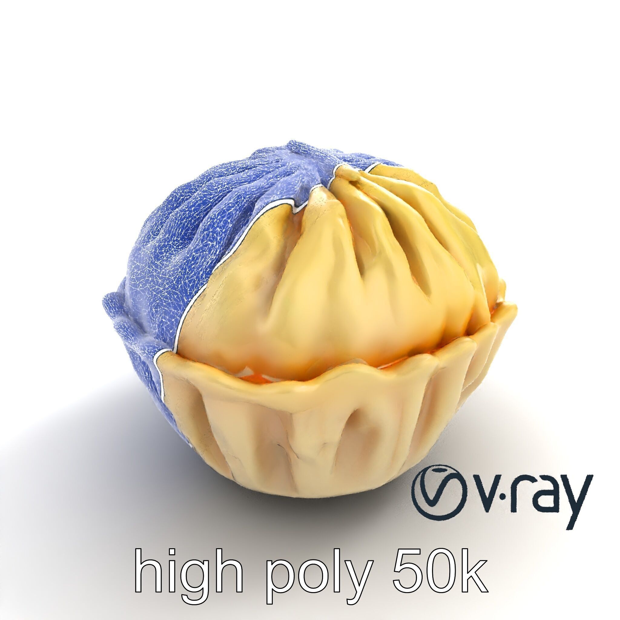 Steamed Baozi Dumpling 3D Model Pack Low-poly 3D model_29