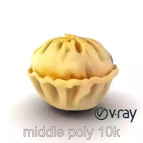 Steamed Baozi Dumpling 3D Model Pack Low-poly 3D model