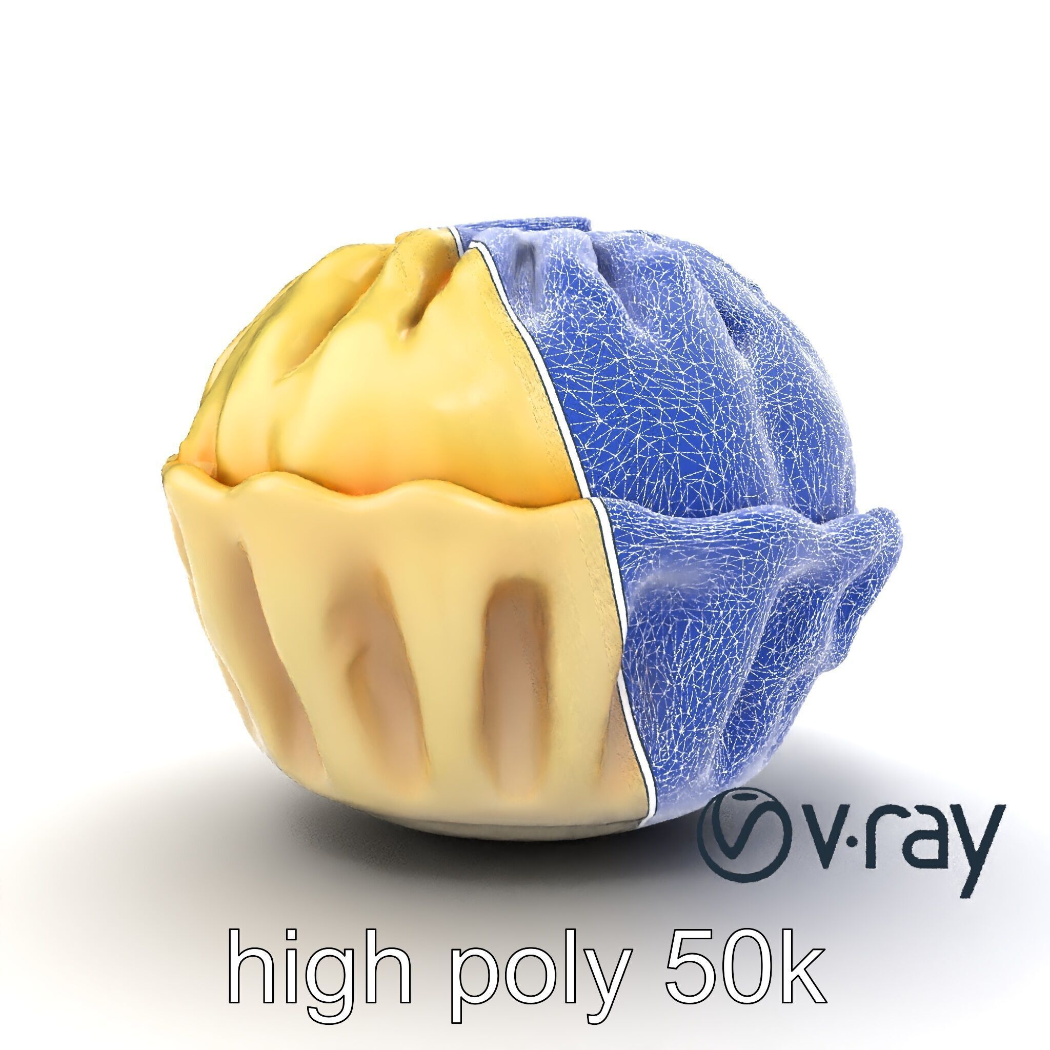 Steamed Baozi Dumpling 3D Model Pack Low-poly 3D model_16