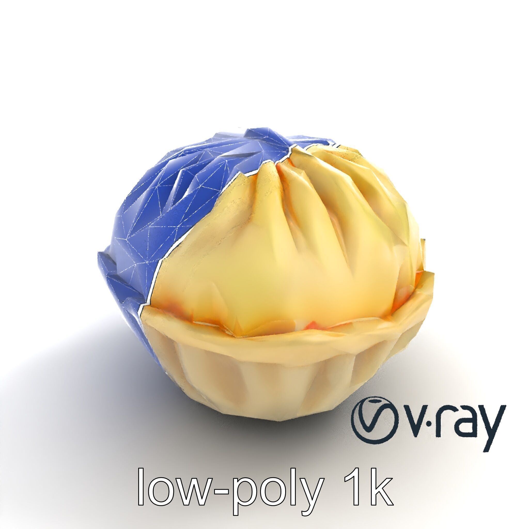 Steamed Baozi Dumpling 3D Model Pack Low-poly 3D model_11