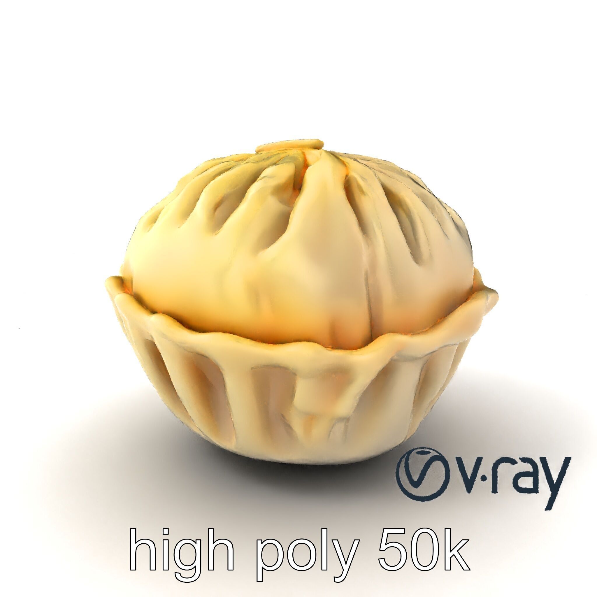 Steamed Baozi Dumpling 3D Model Pack Low-poly 3D model_2