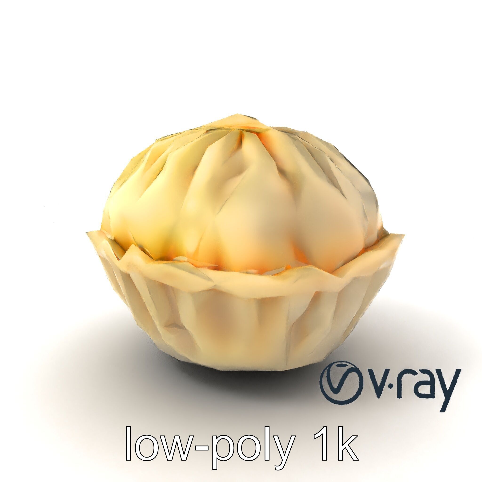 Steamed Baozi Dumpling 3D Model Pack Low-poly 3D model_5