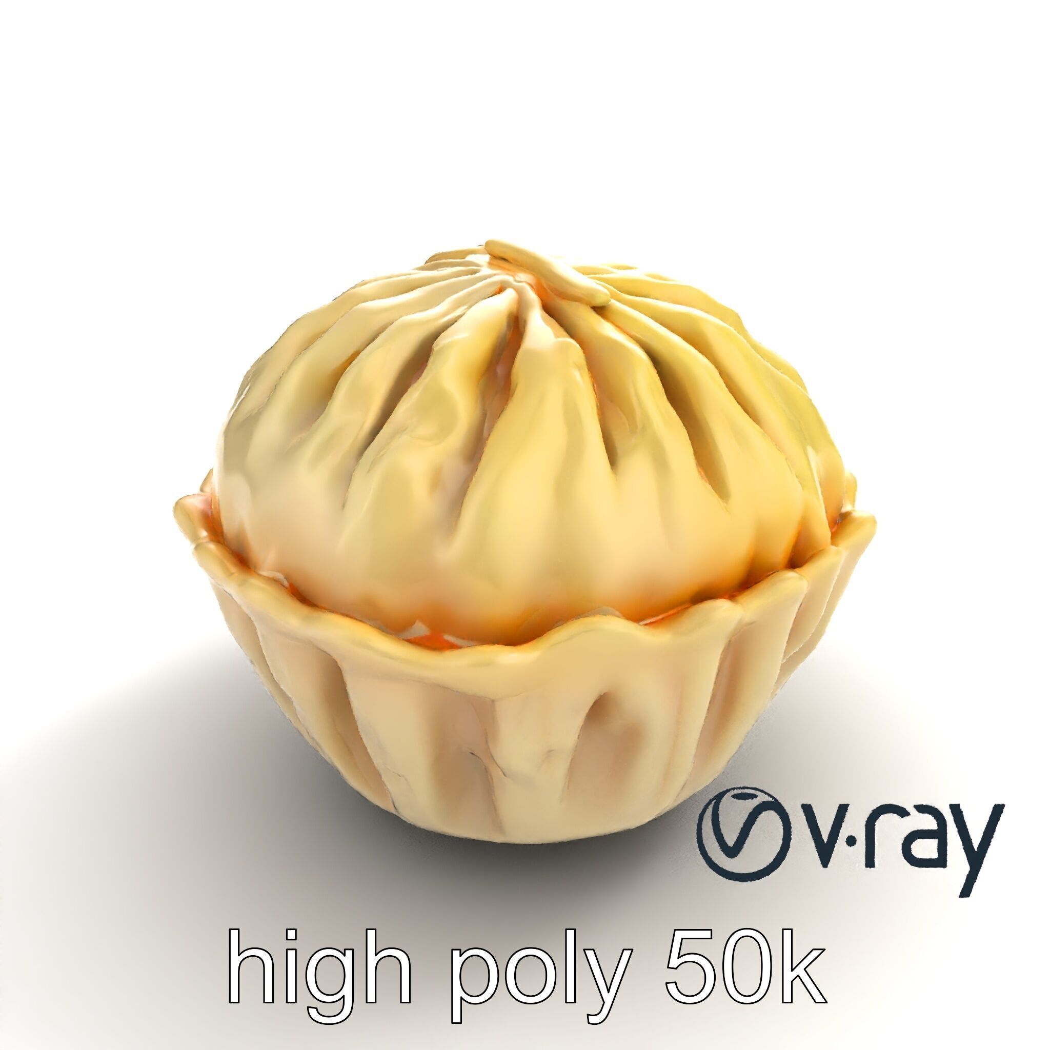 Steamed Baozi Dumpling 3D Model Pack Low-poly 3D model_17