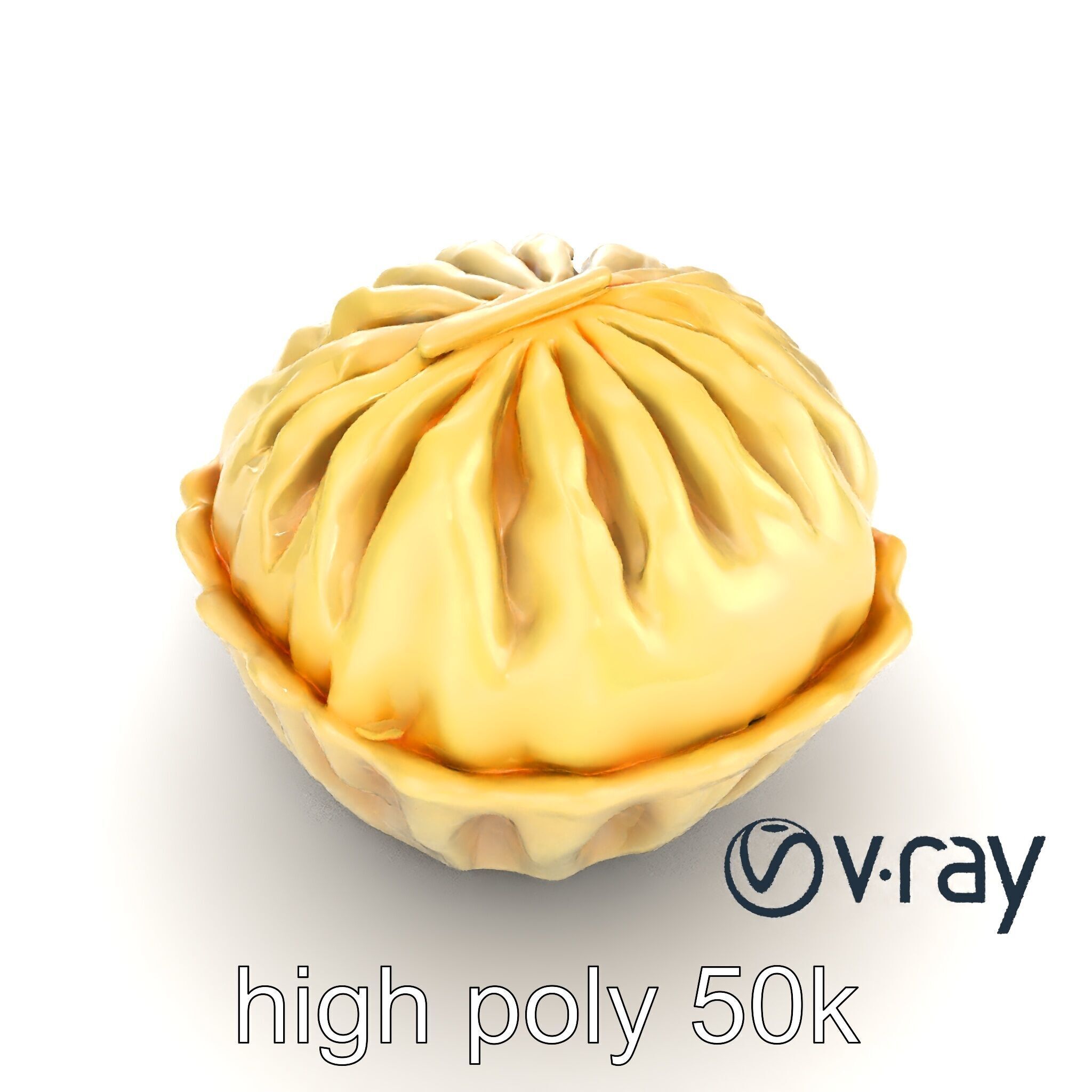 Steamed Baozi Dumpling 3D Model Pack Low-poly 3D model_13
