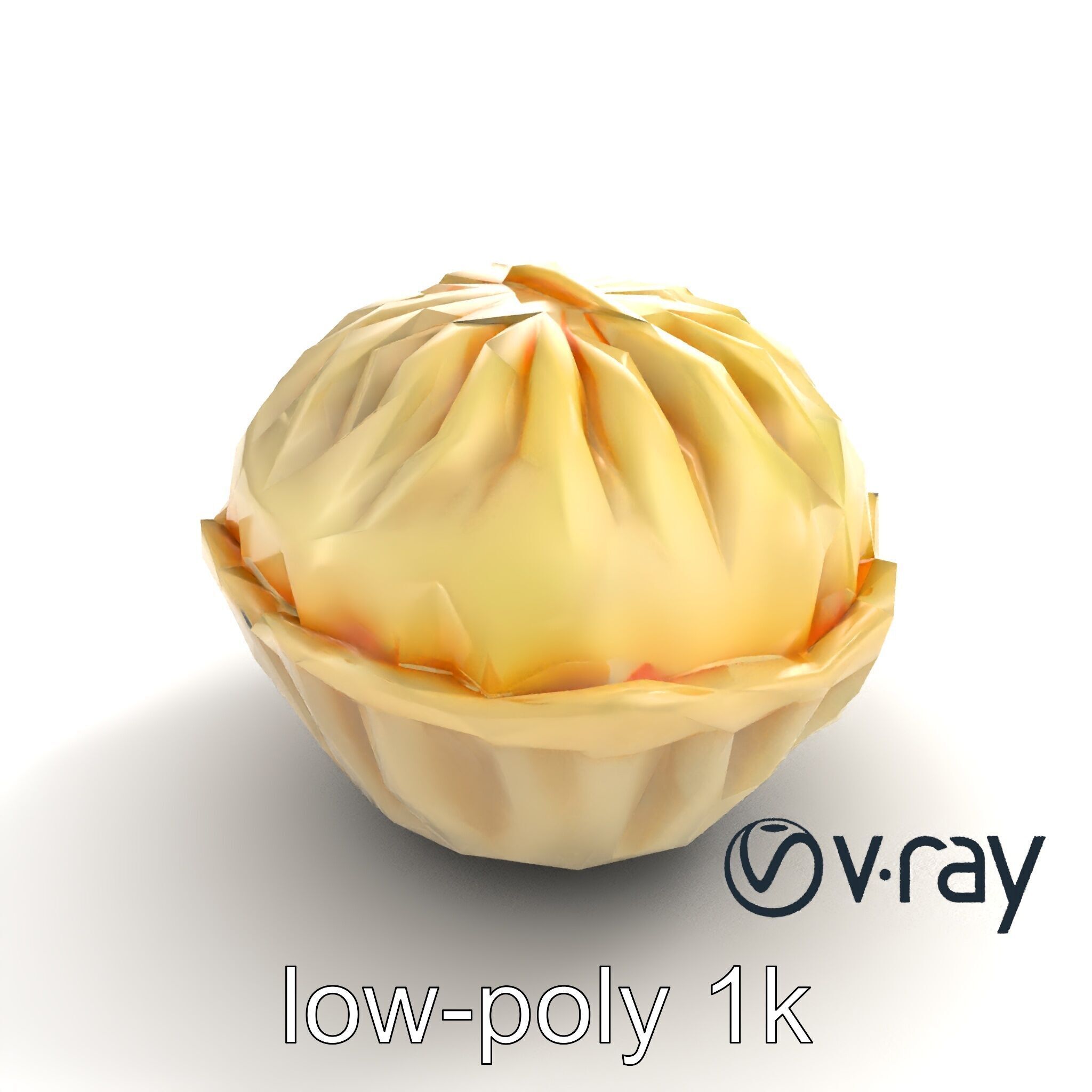 Steamed Baozi Dumpling 3D Model Pack Low-poly 3D model_9