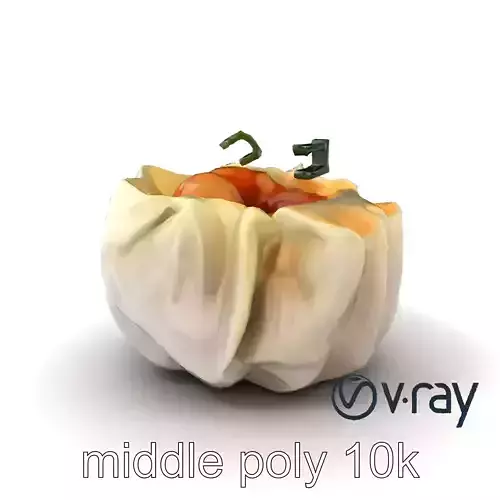 Elegant Shrimp Dimsum Bamboo Steamer Style model pack Low-poly 3D model