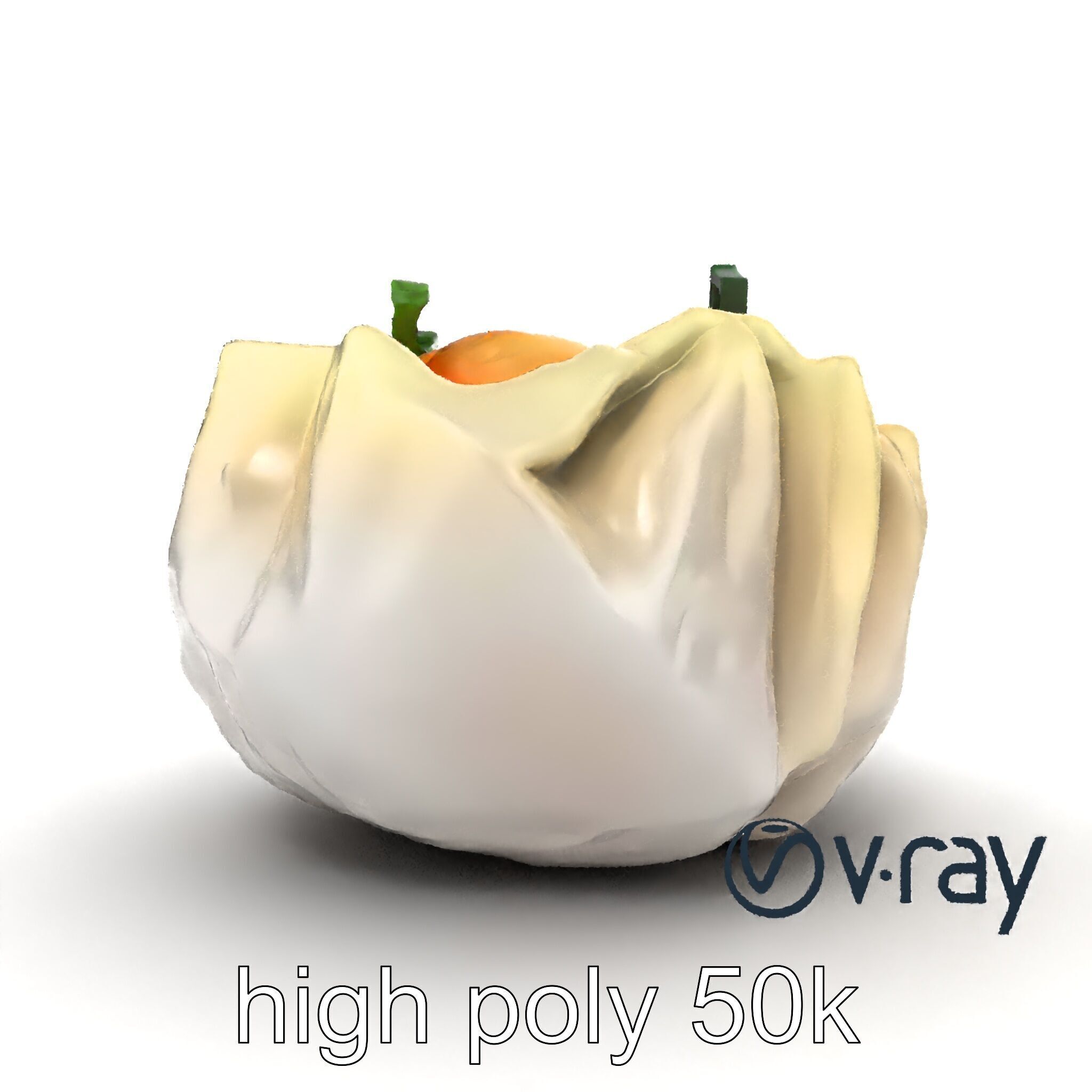 Elegant Shrimp Dimsum Bamboo Steamer Style model pack Low-poly 3D model_21