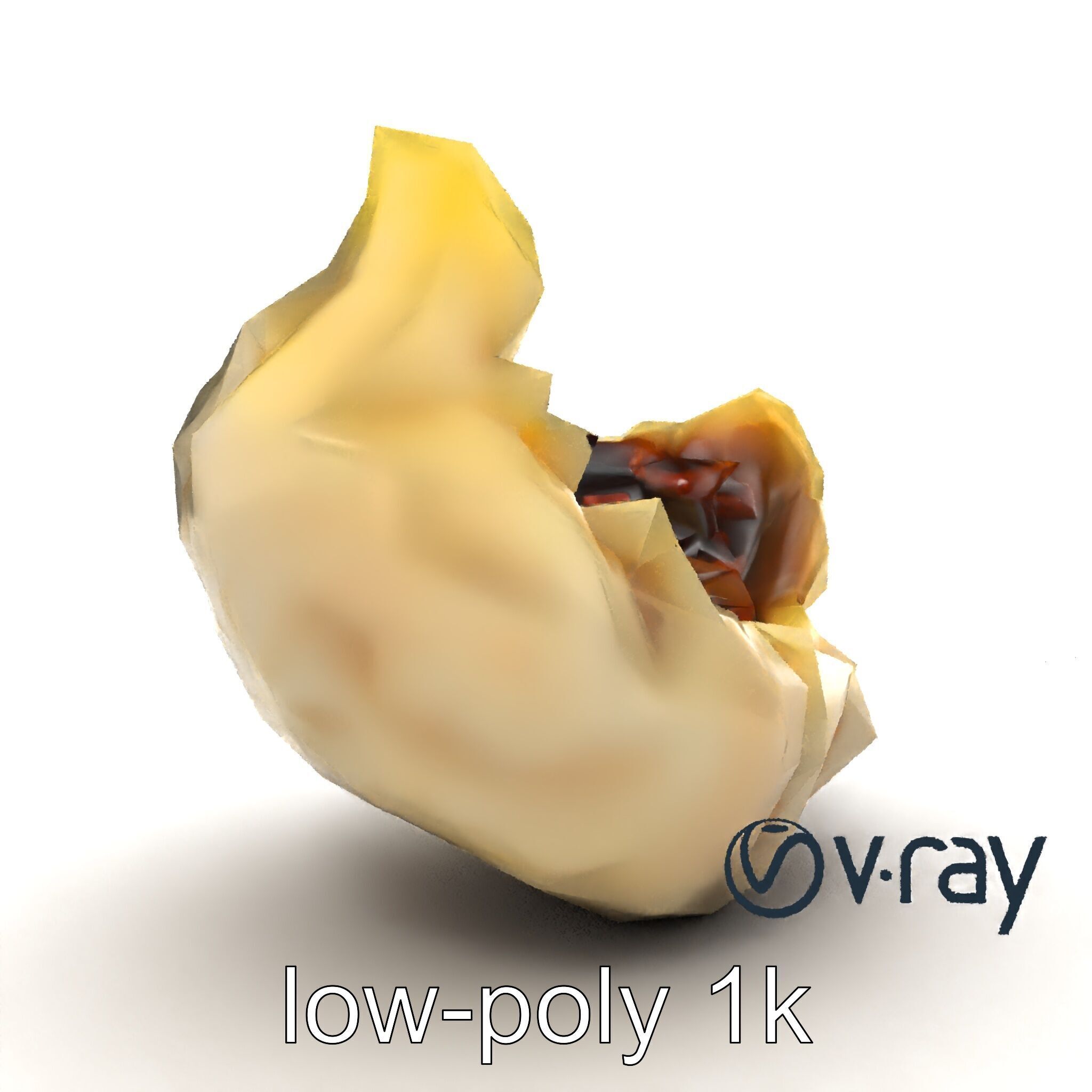 Truffle-Infused Gyoza Crescent Moon model pack Low-poly 3D model_26