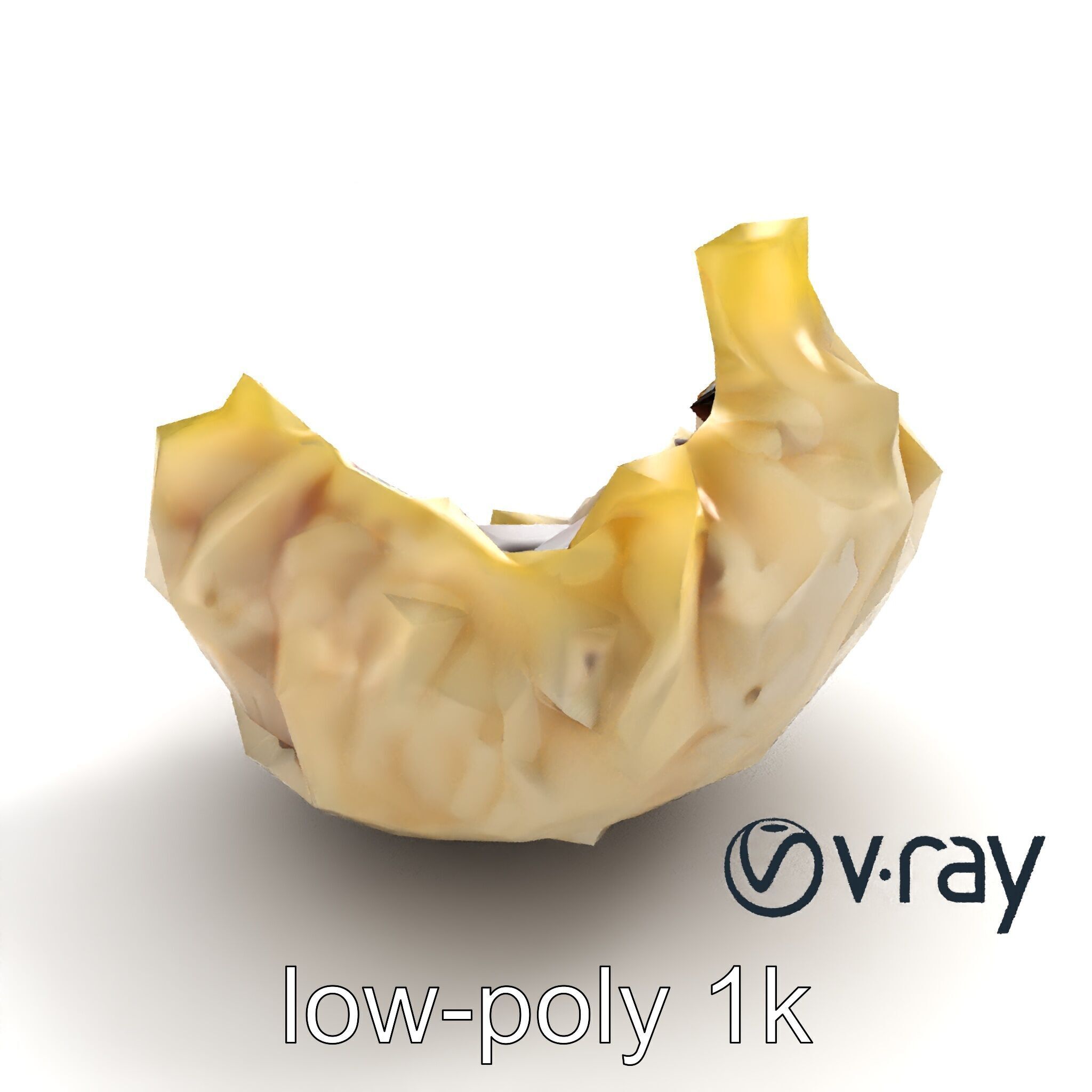 Truffle-Infused Gyoza Crescent Moon model pack Low-poly 3D model_9