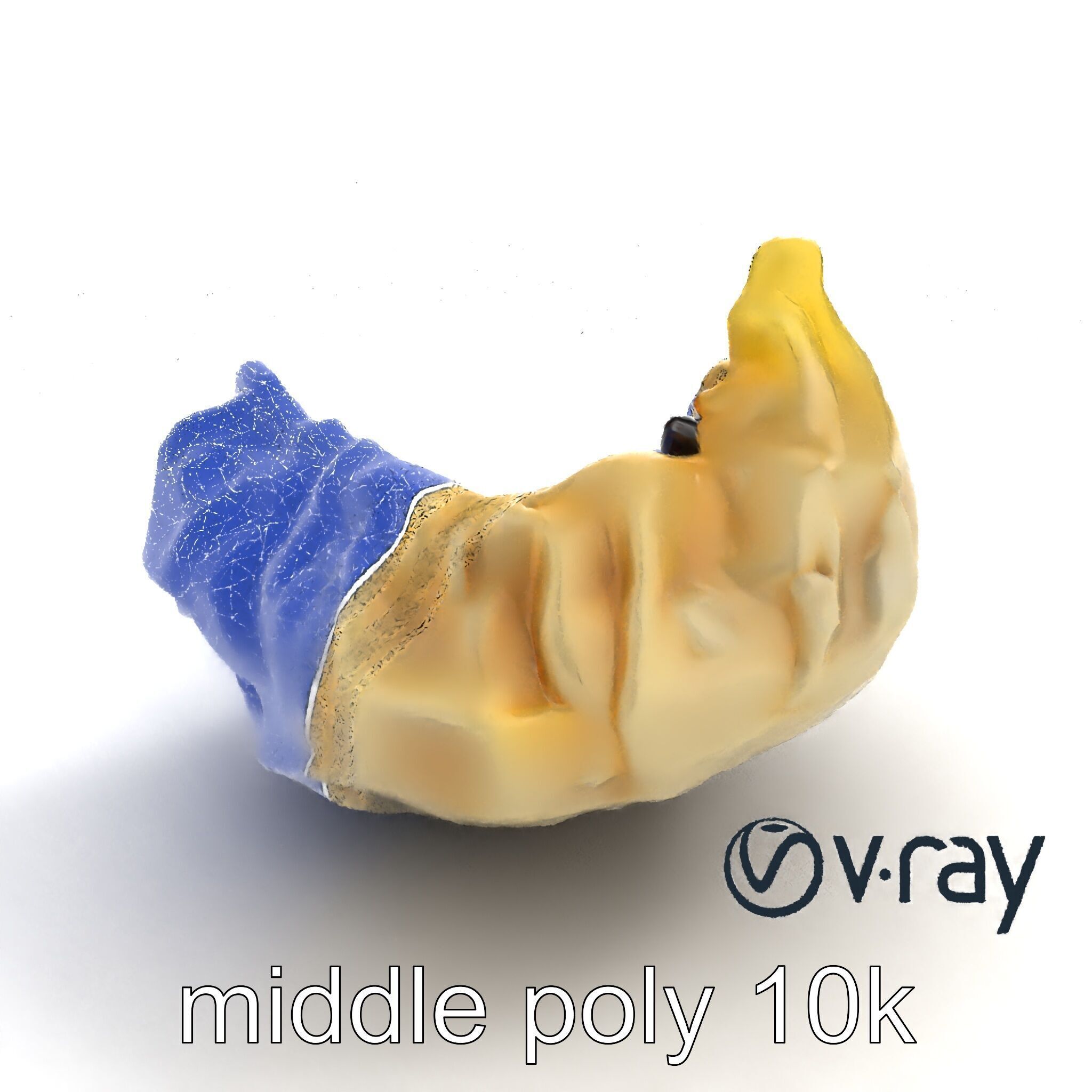 Truffle-Infused Gyoza Crescent Moon model pack Low-poly 3D model_11