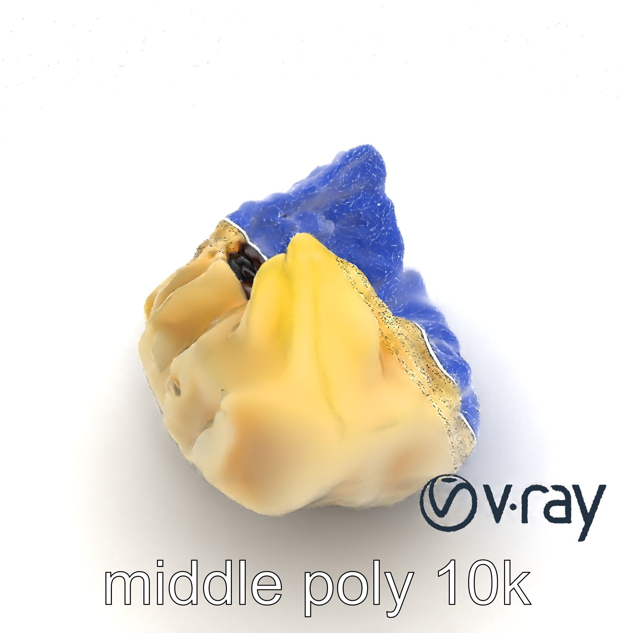 Truffle-Infused Gyoza Crescent Moon model pack Low-poly 3D model_12