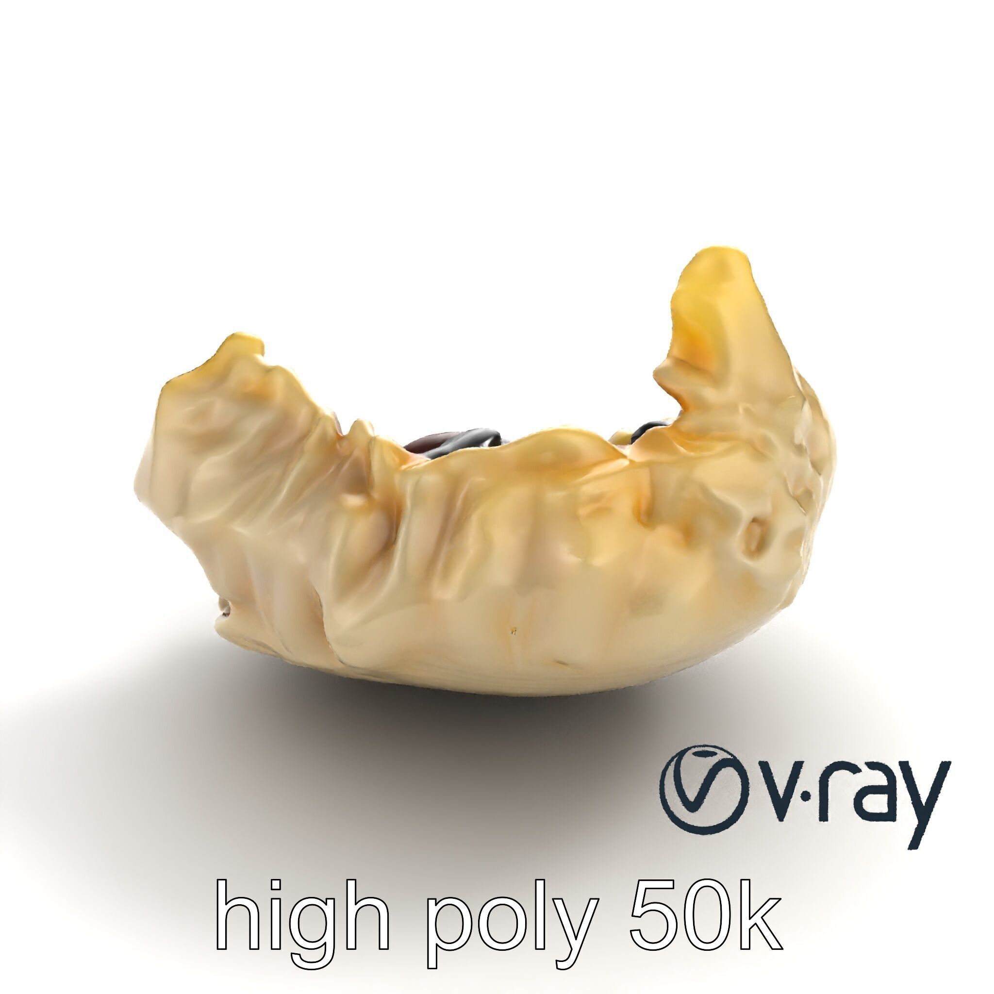 Truffle-Infused Gyoza Crescent Moon model pack Low-poly 3D model_15