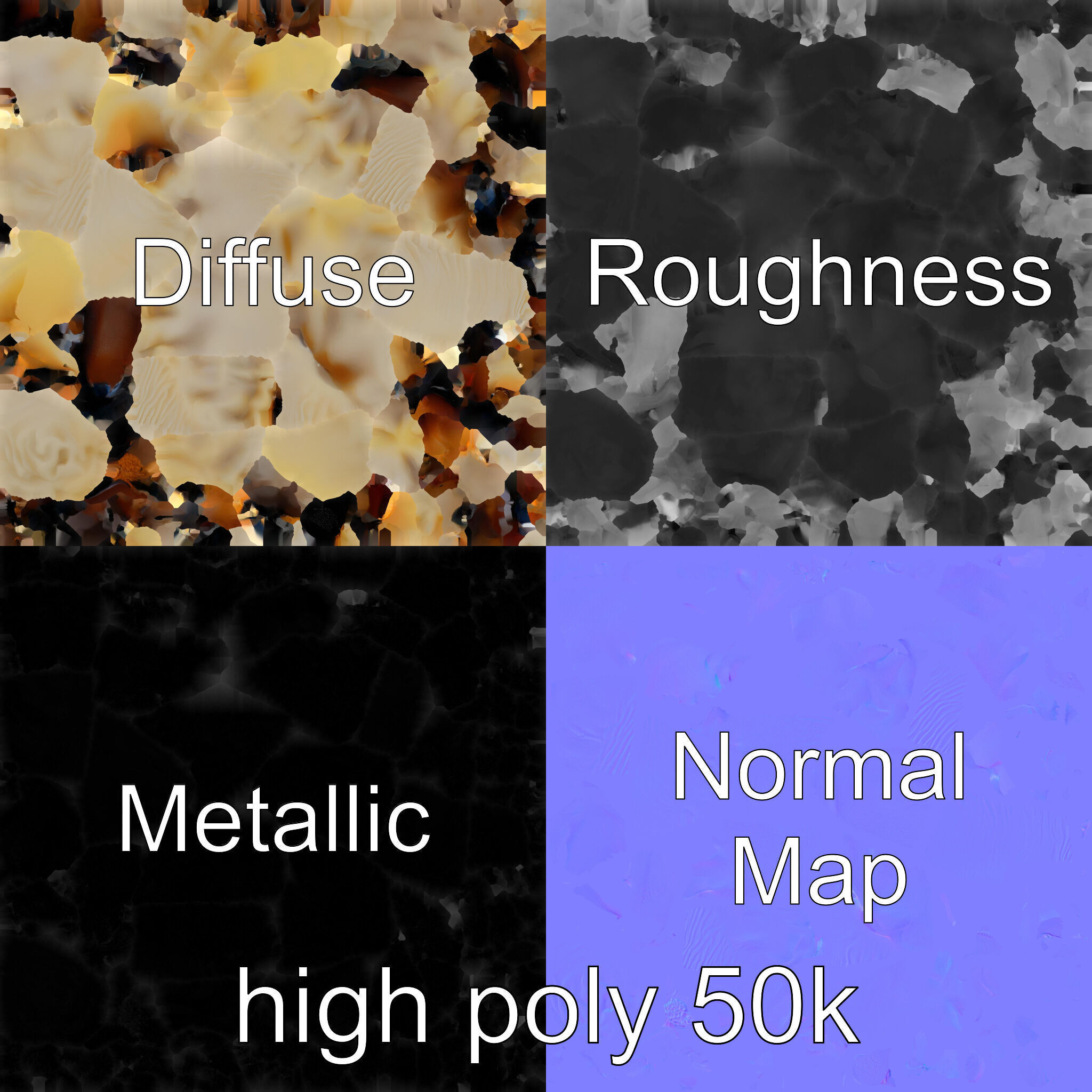 Truffle-Infused Gyoza Crescent Moon model pack Low-poly 3D model_3