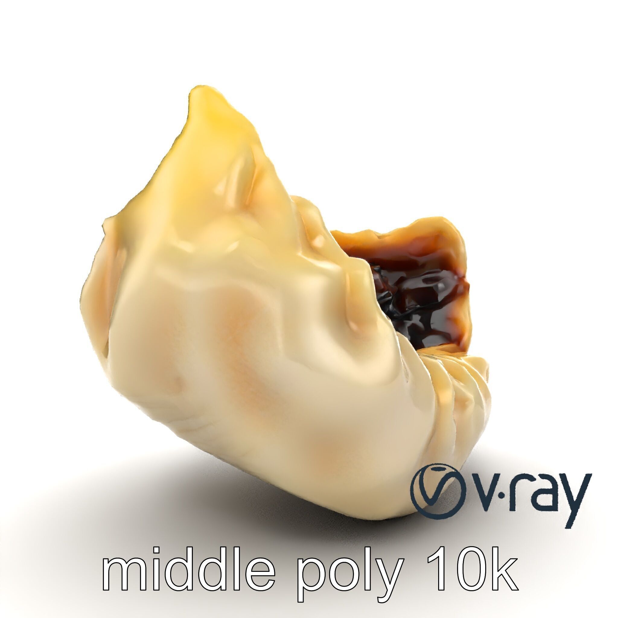 Truffle-Infused Gyoza Crescent Moon model pack Low-poly 3D model_24