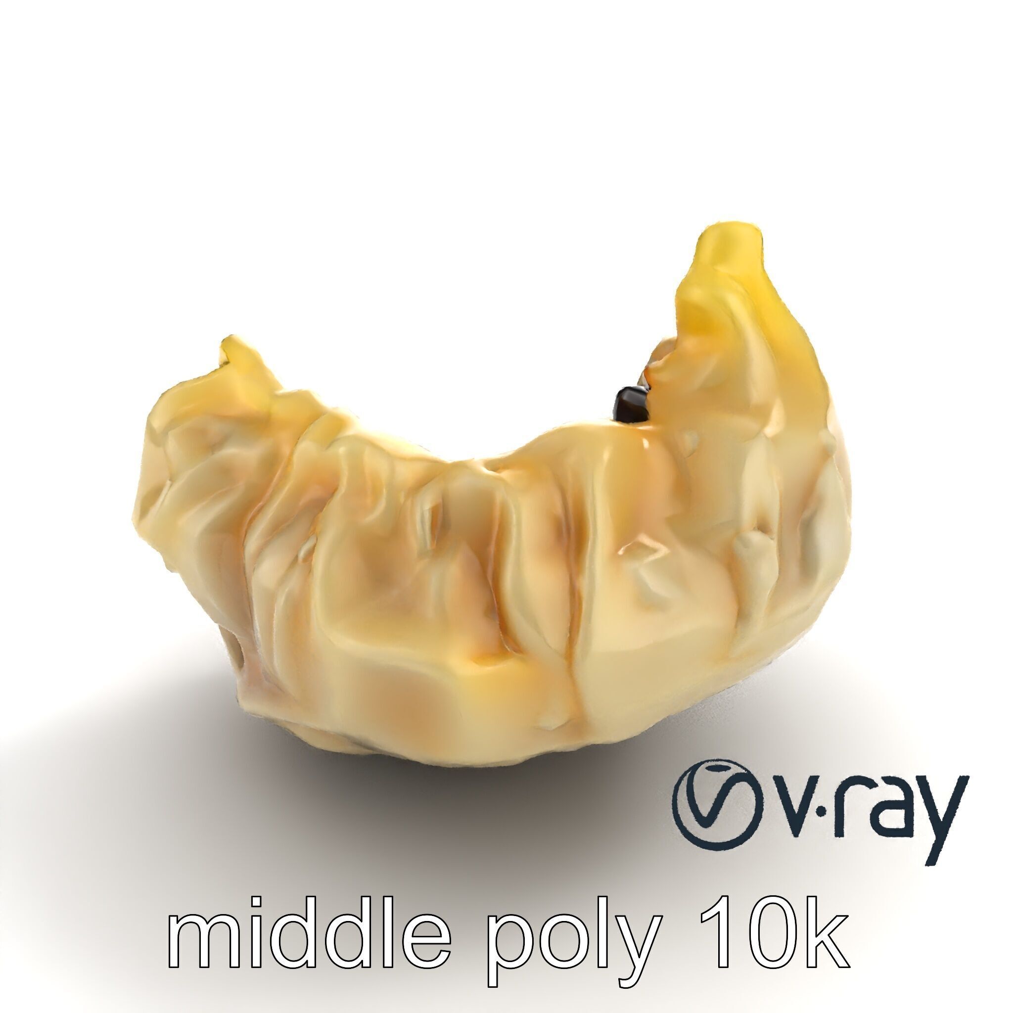 Truffle-Infused Gyoza Crescent Moon model pack Low-poly 3D model_8