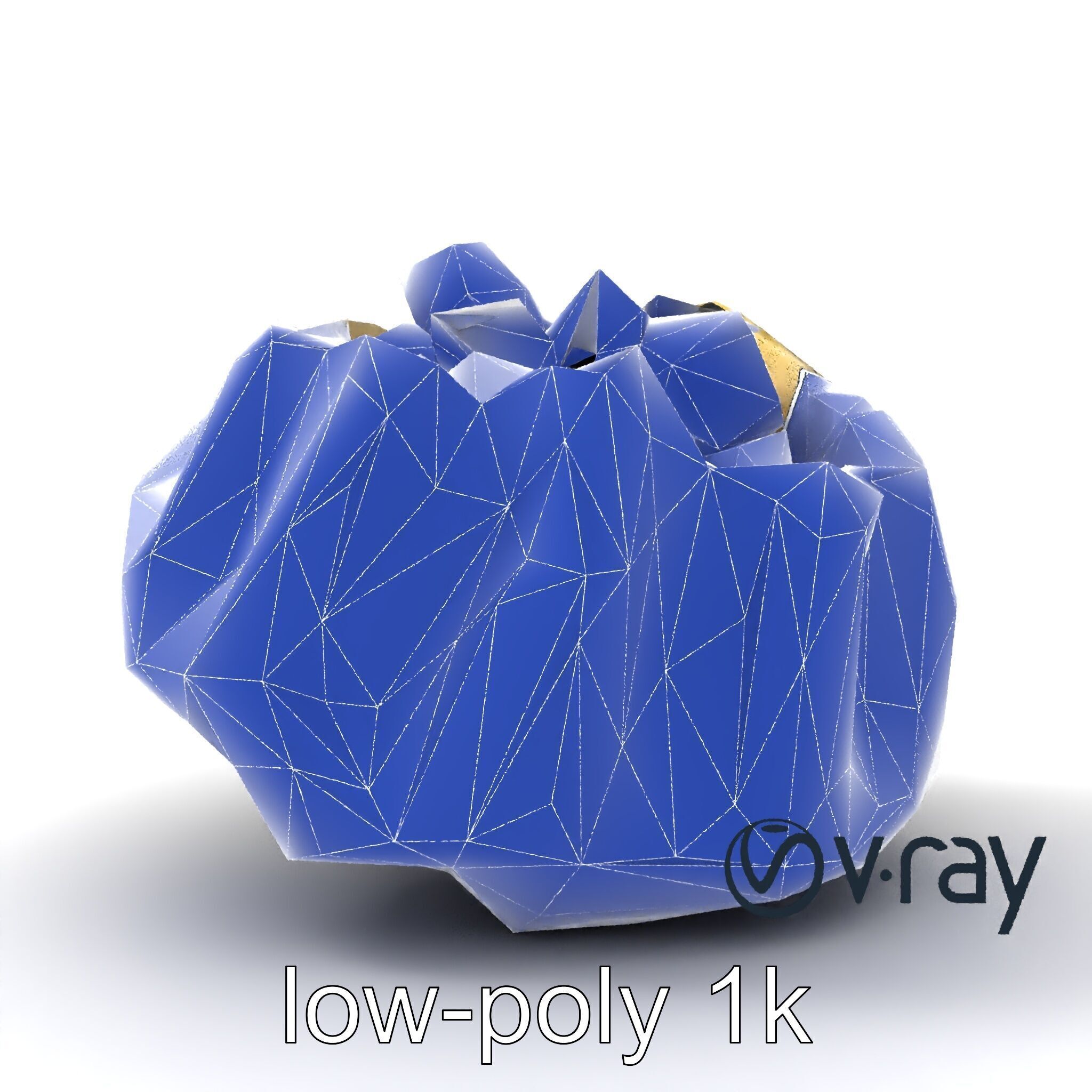 Ornate Gyoza Dumpling Decorative Model Pack Low-poly 3D model_30