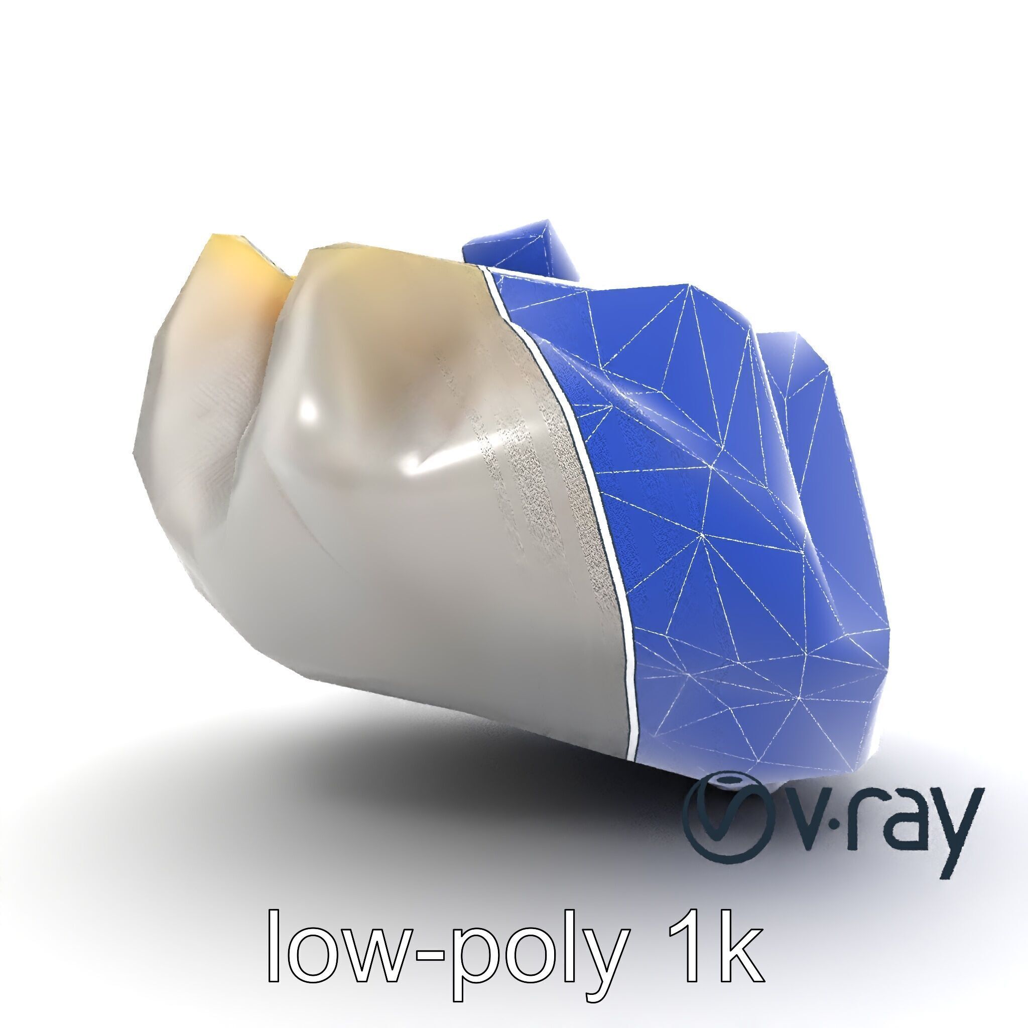 Ornate Gyoza Dumpling Decorative Model Pack Low-poly 3D model_16