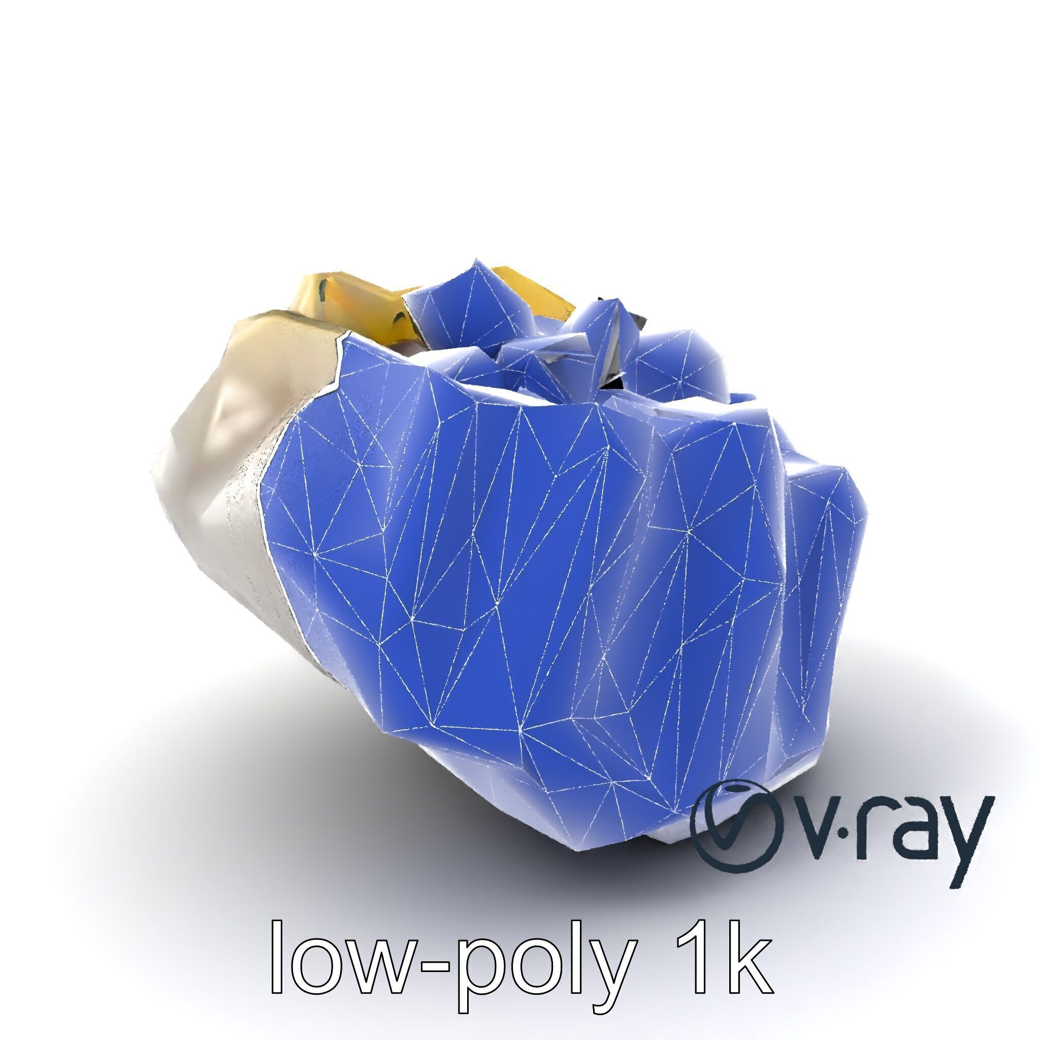 Ornate Gyoza Dumpling Decorative Model Pack Low-poly 3D model_6