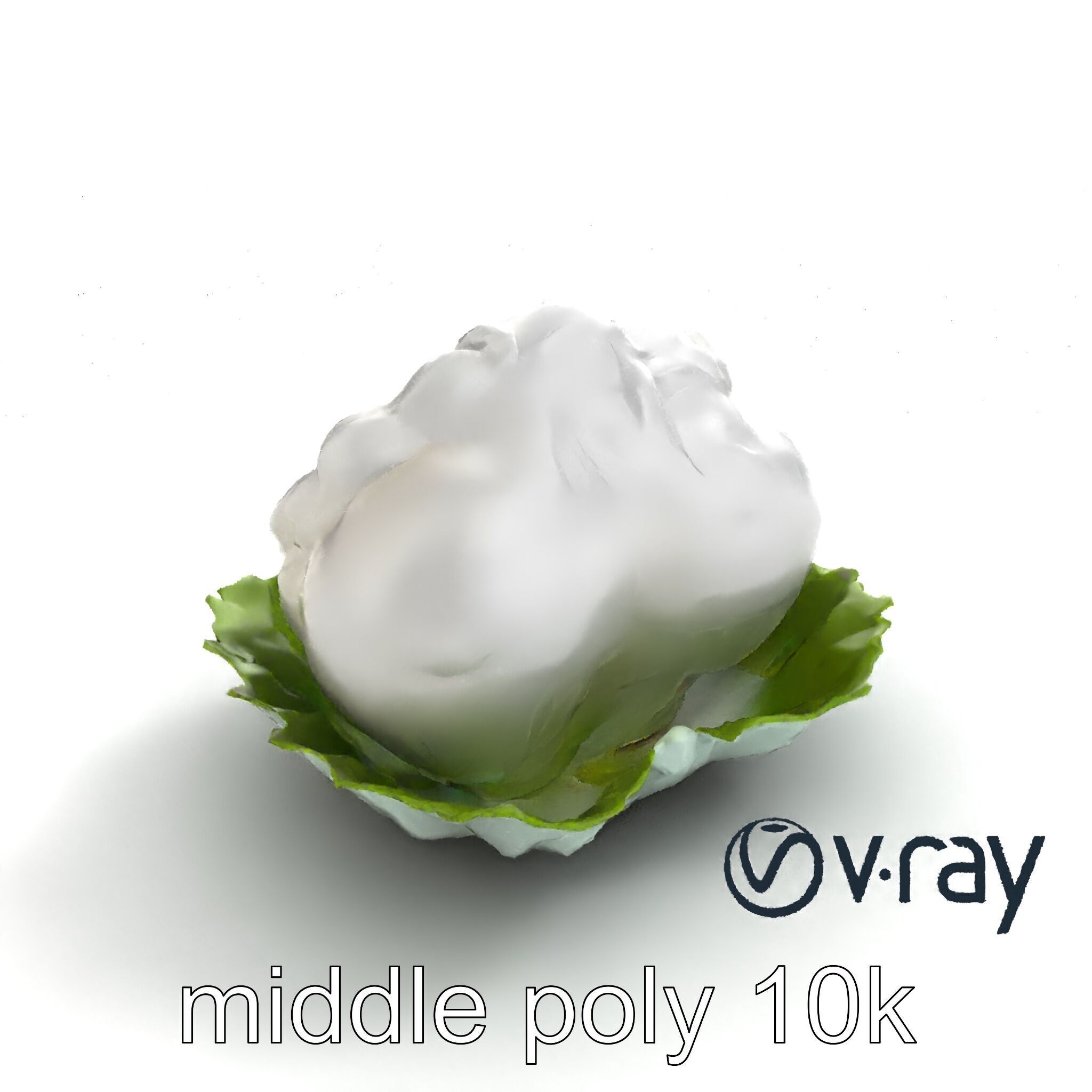 Fantasy Cloud Dimsum Sculpture model pack Low-poly 3D model_8
