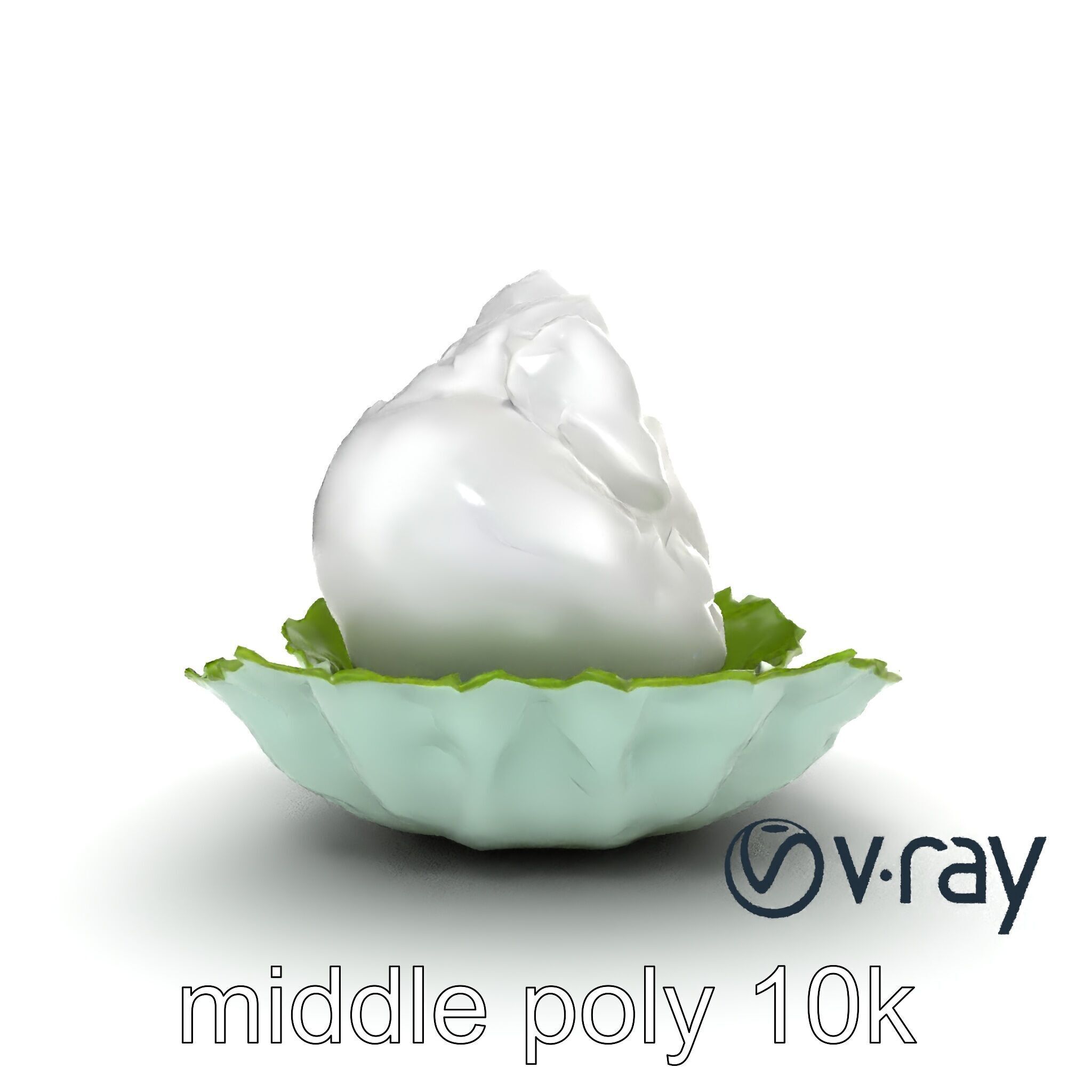 Fantasy Cloud Dimsum Sculpture model pack Low-poly 3D model_23
