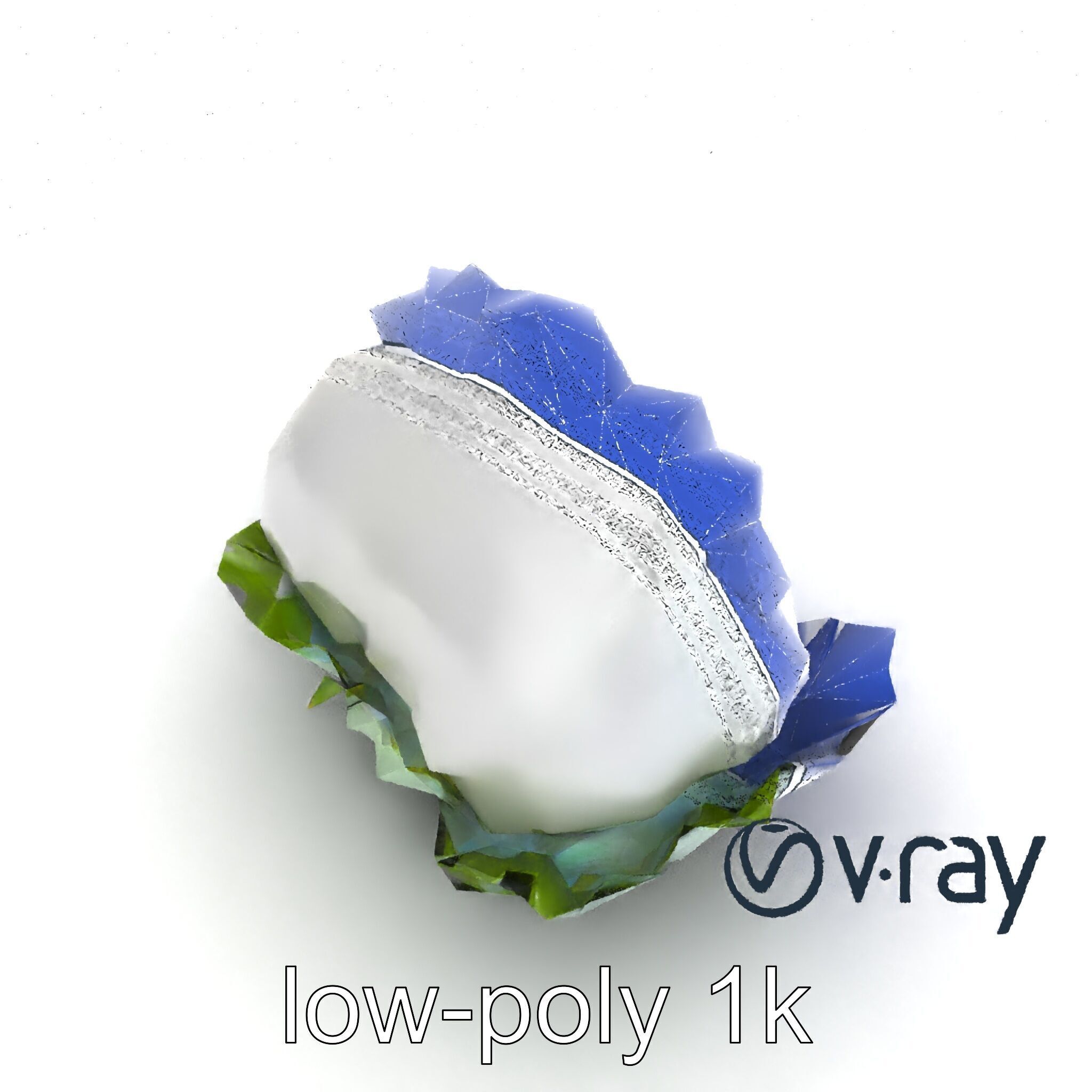Fantasy Cloud Dimsum Sculpture model pack Low-poly 3D model_24