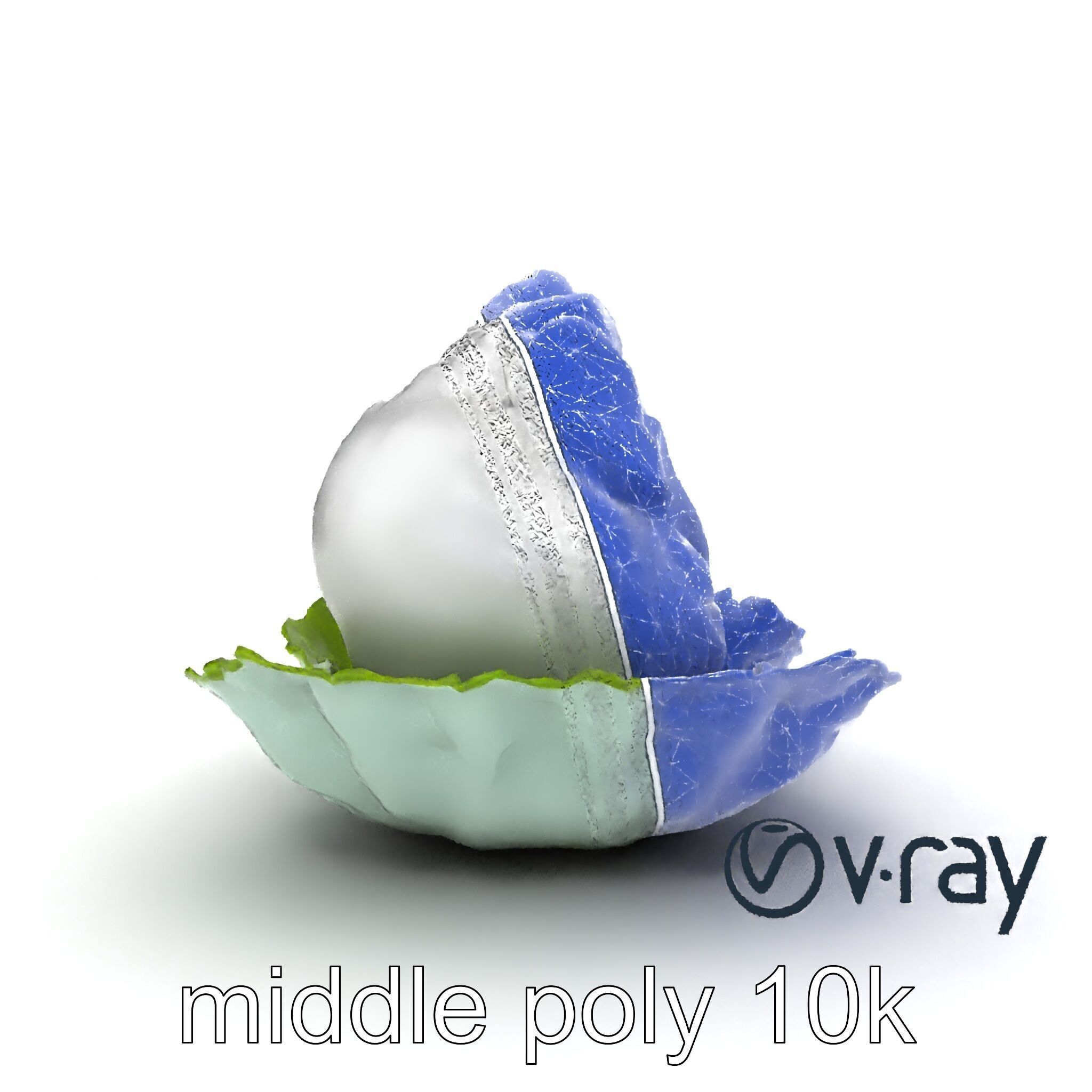 Fantasy Cloud Dimsum Sculpture model pack Low-poly 3D model_20