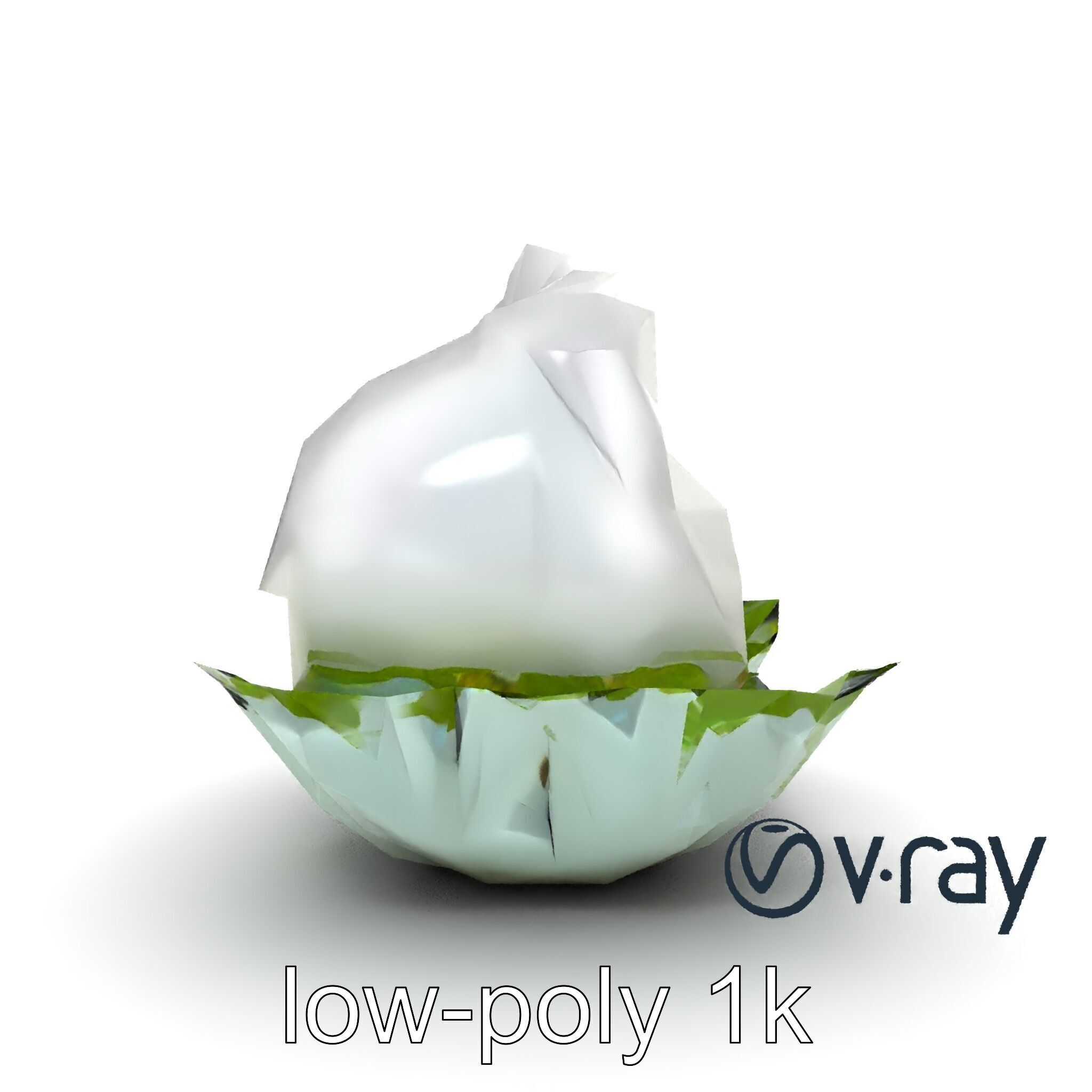 Fantasy Cloud Dimsum Sculpture model pack Low-poly 3D model_18