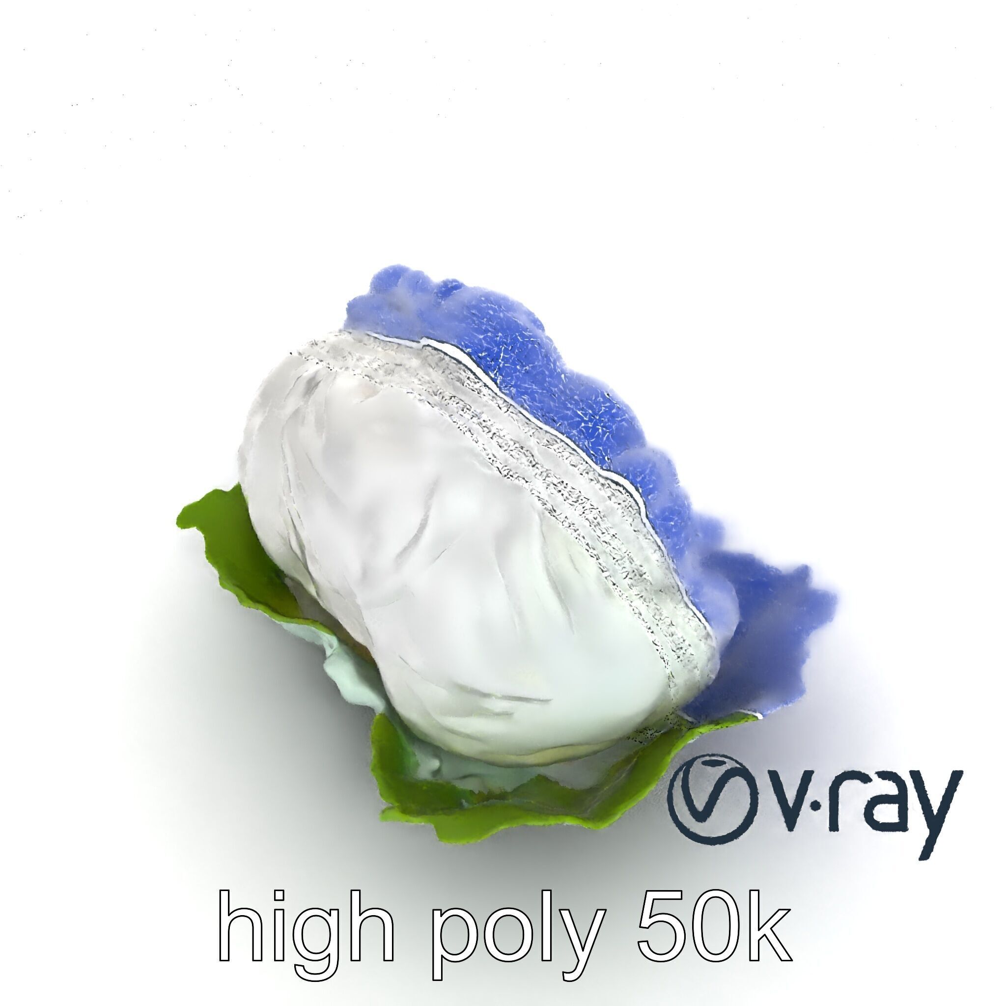 Fantasy Cloud Dimsum Sculpture model pack Low-poly 3D model_17