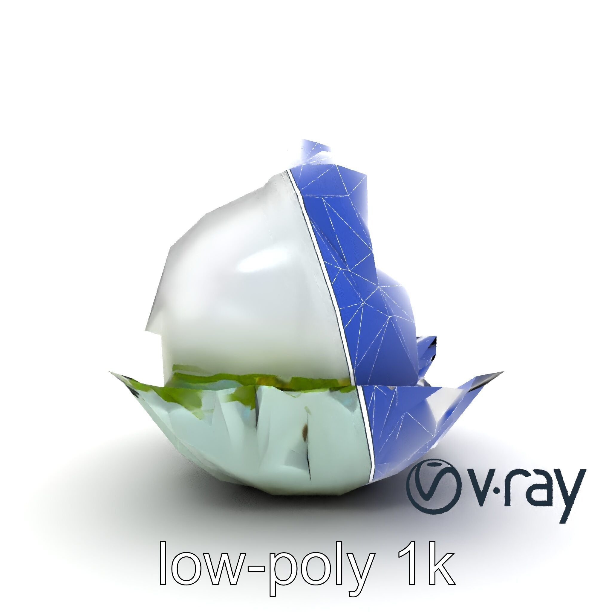 Fantasy Cloud Dimsum Sculpture model pack Low-poly 3D model_15