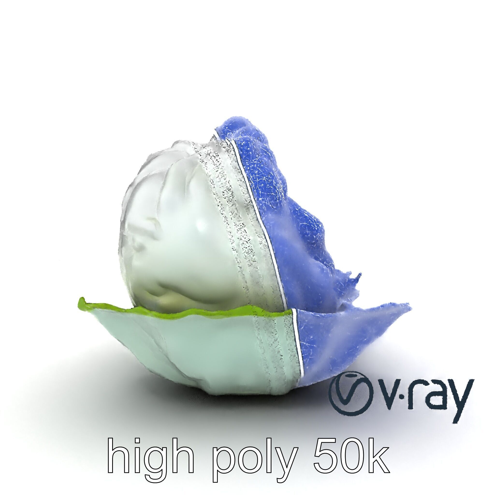 Fantasy Cloud Dimsum Sculpture model pack Low-poly 3D model_25