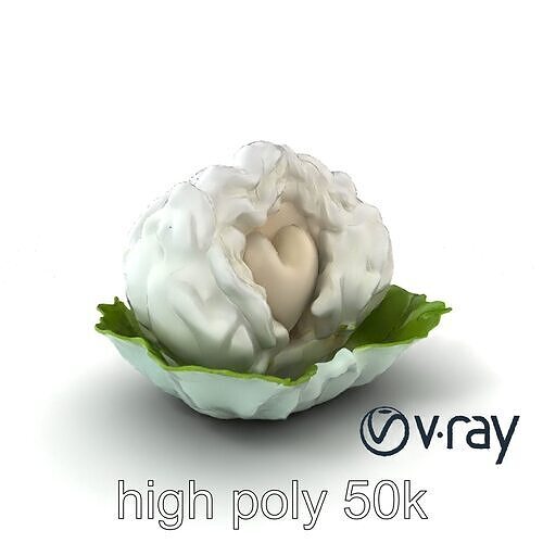 Fantasy Cloud Dimsum Sculpture model pack Low-poly 3D model 2