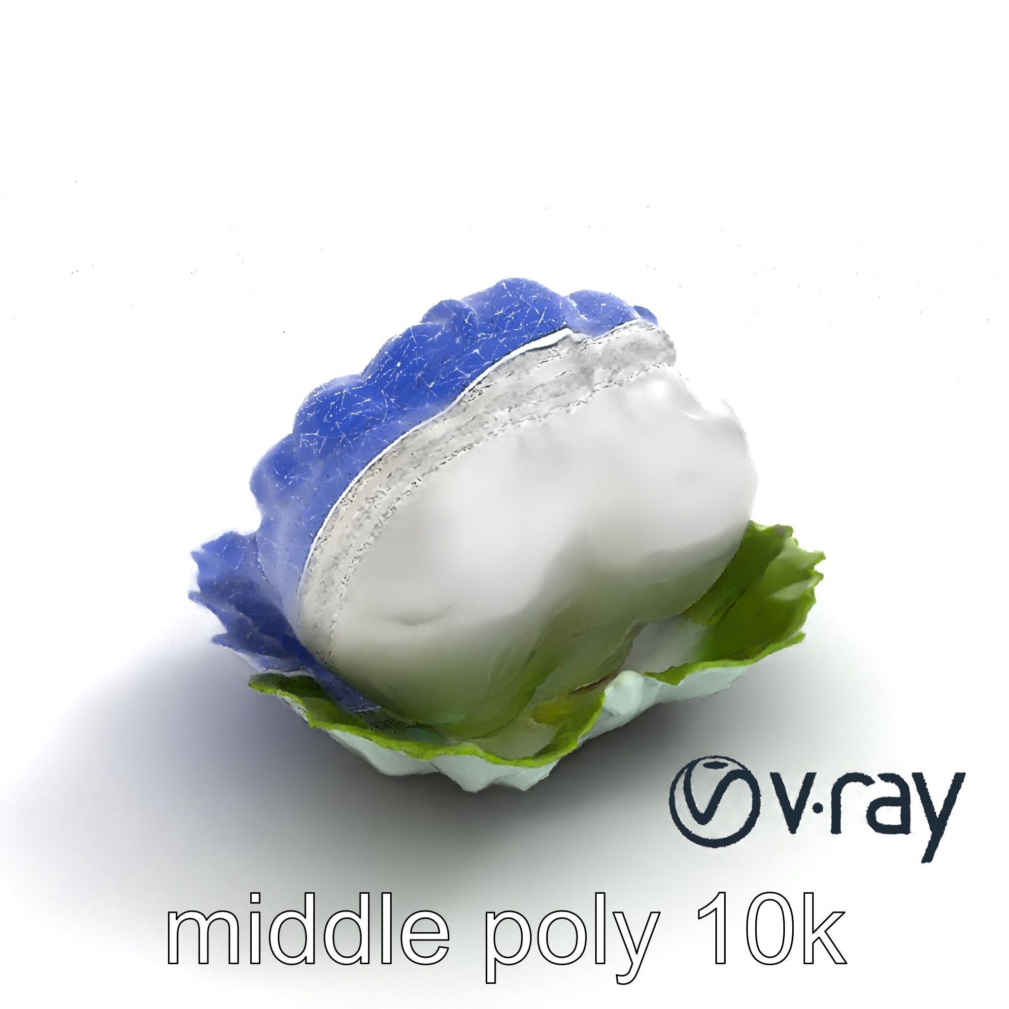 Fantasy Cloud Dimsum Sculpture model pack Low-poly 3D model_16