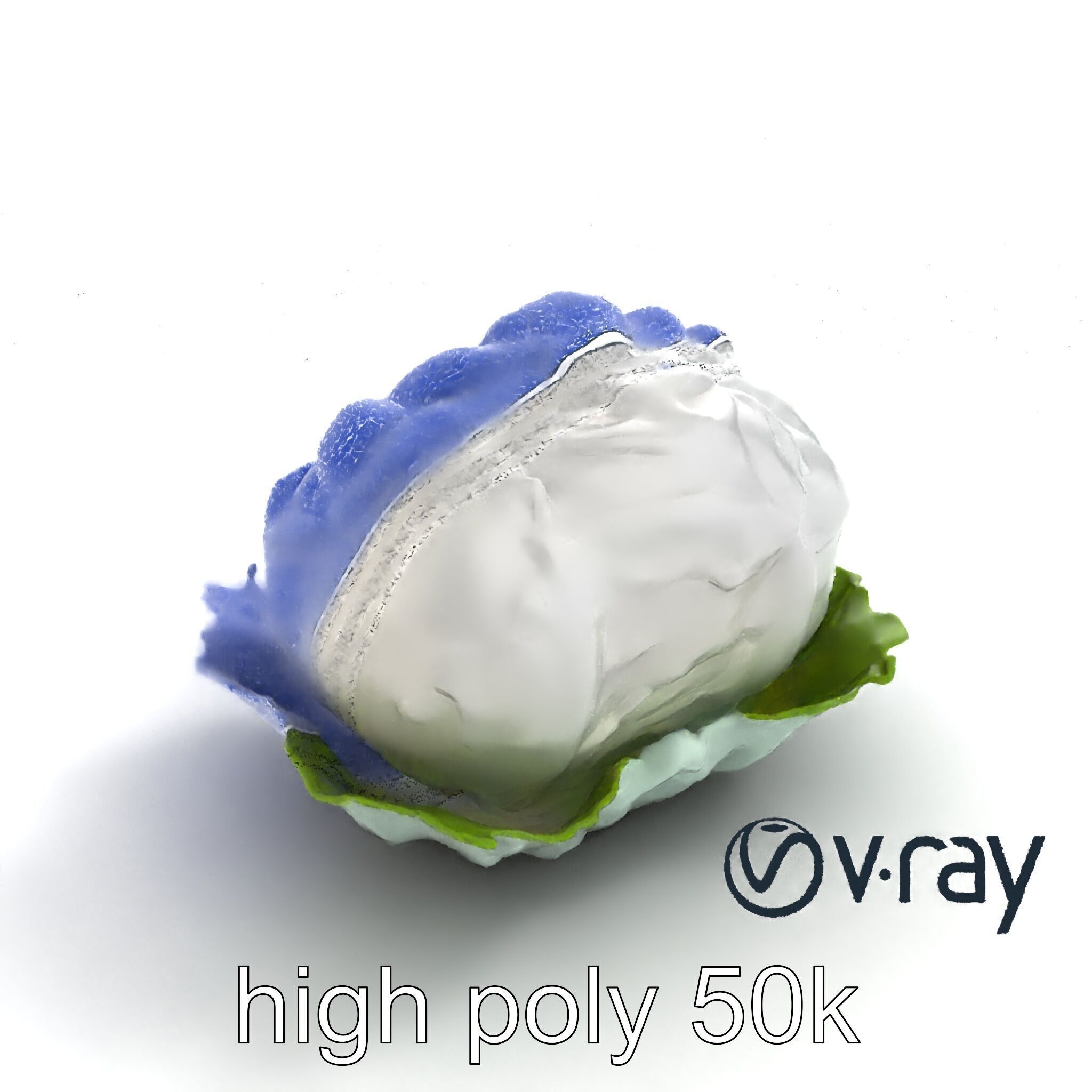 Fantasy Cloud Dimsum Sculpture model pack Low-poly 3D model_28