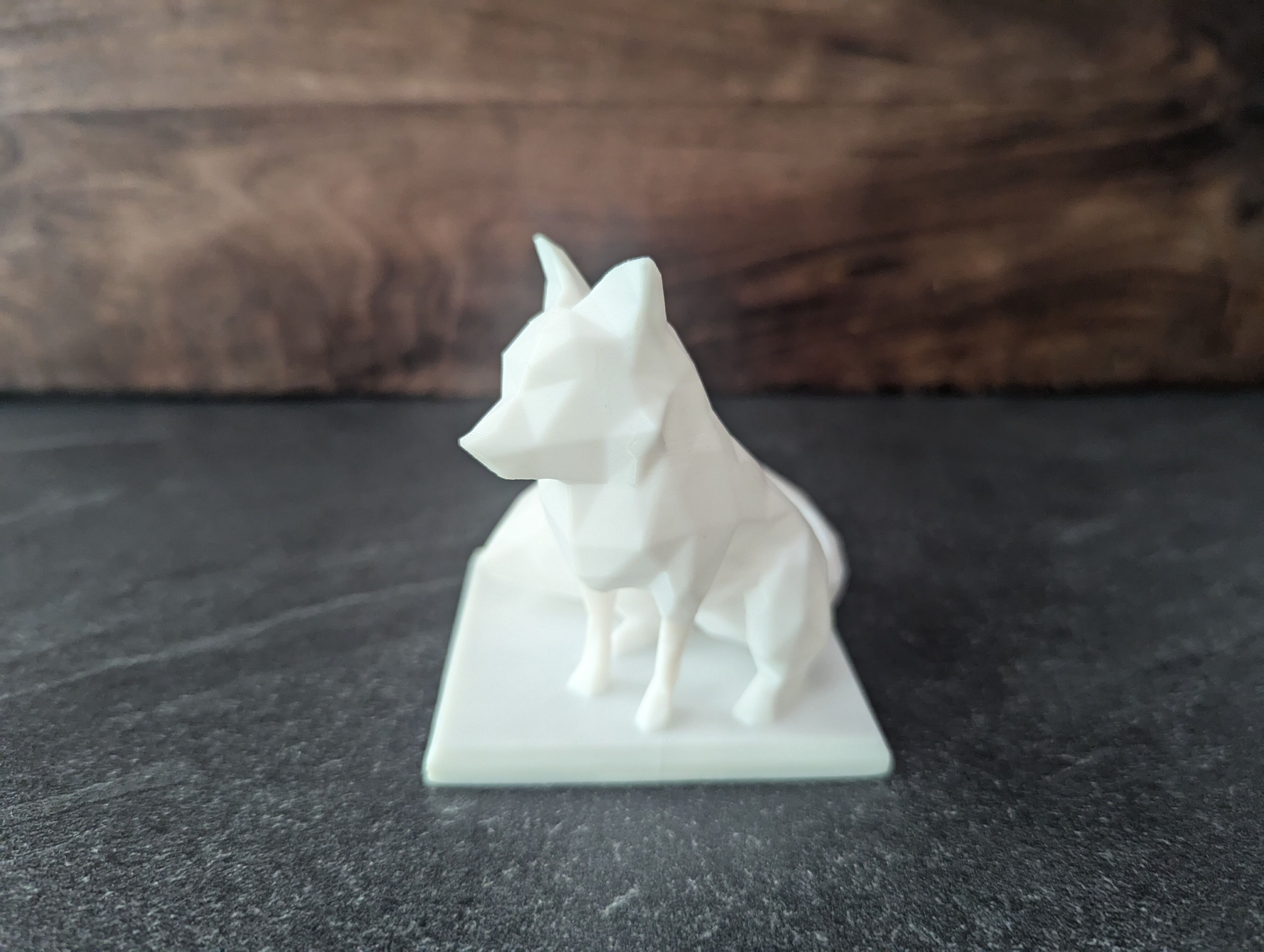 Autumn Fox Geometric Phone Stand 3D print model_4