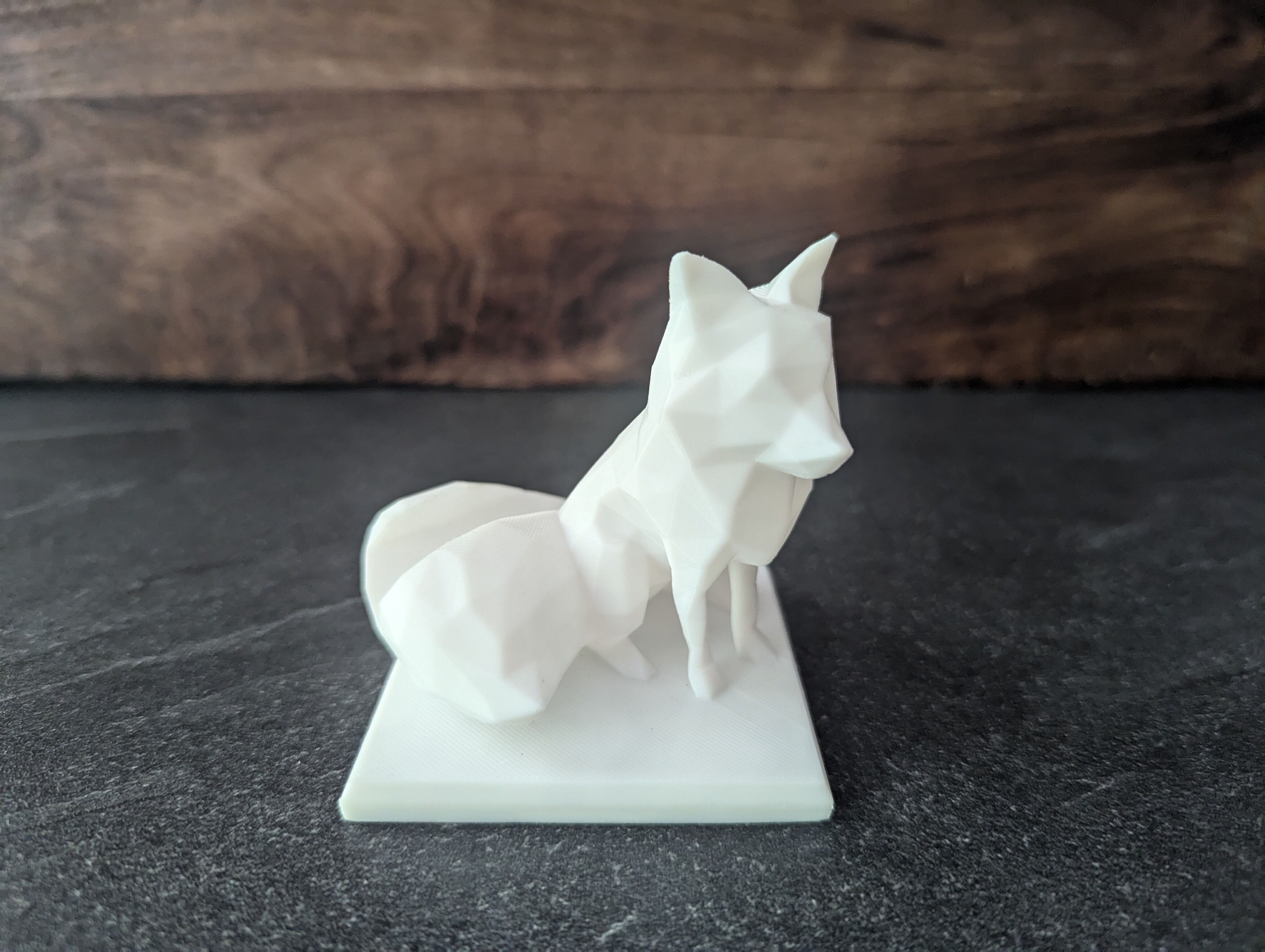 Autumn Fox Geometric Phone Stand 3D print model_3