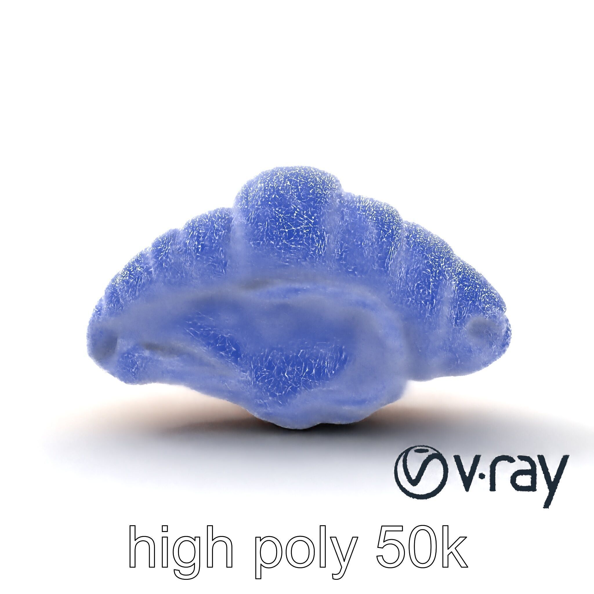 Vanilla Custard Croissant Pastry 3D Model Pack Low-poly 3D model_17