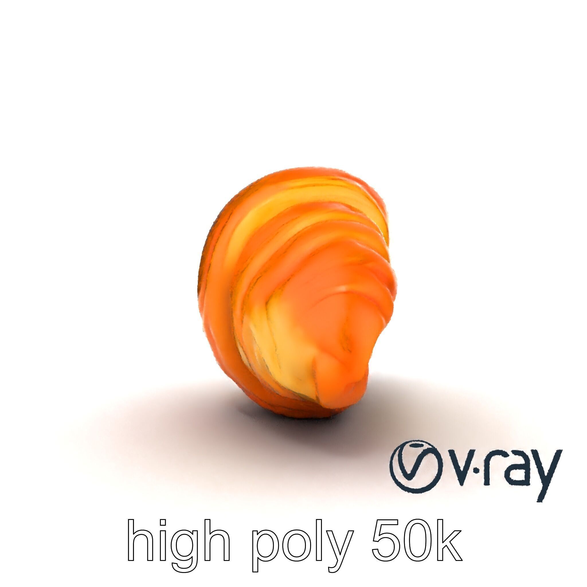 Vanilla Custard Croissant Pastry 3D Model Pack Low-poly 3D model_16