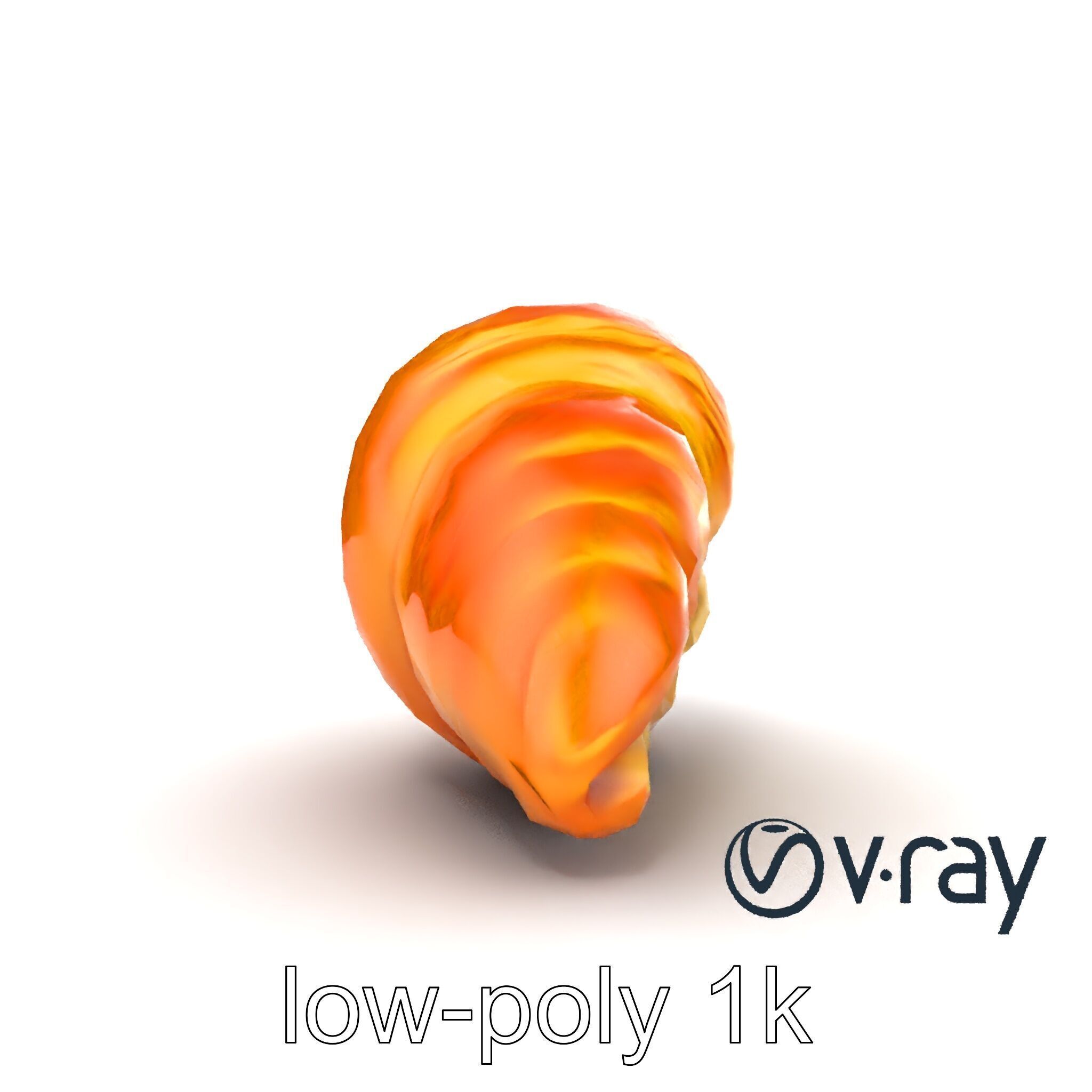 Vanilla Custard Croissant Pastry 3D Model Pack Low-poly 3D model_29