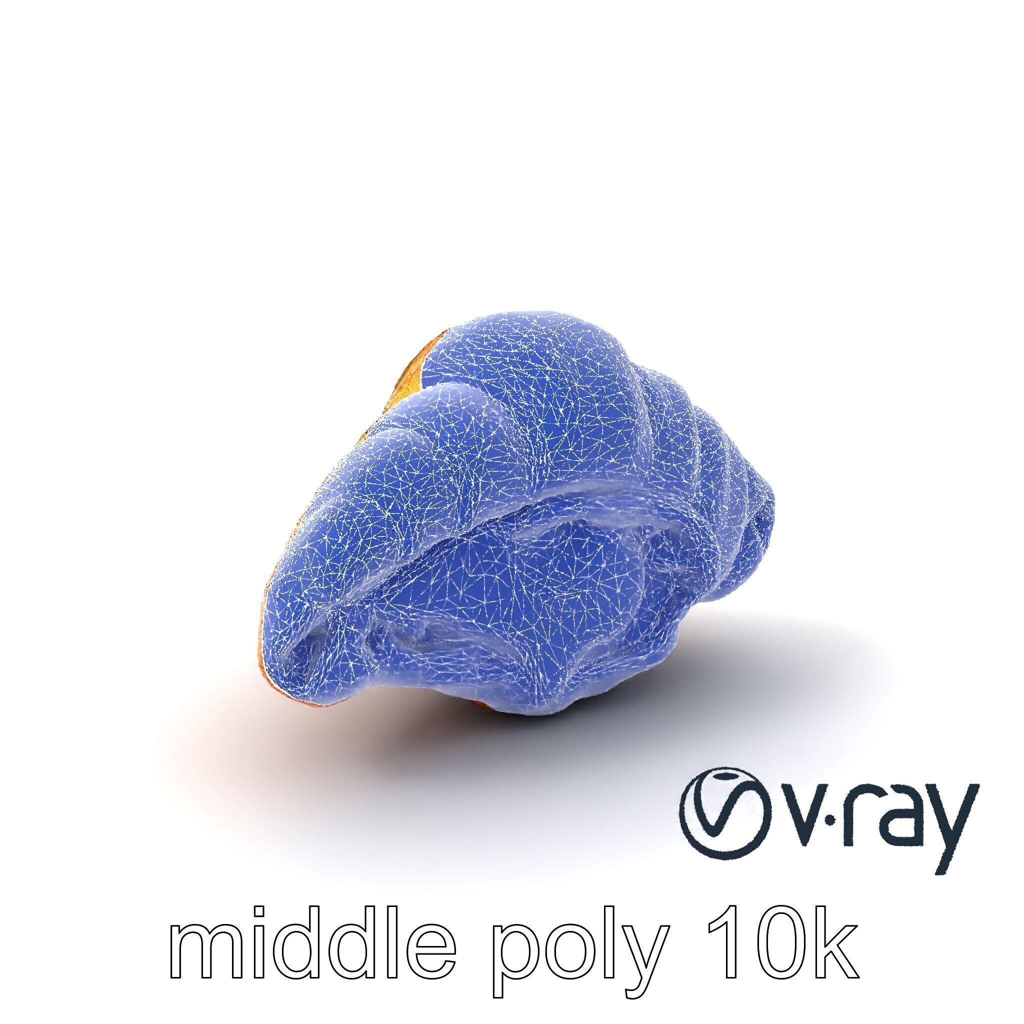 Vanilla Custard Croissant Pastry 3D Model Pack Low-poly 3D model_6