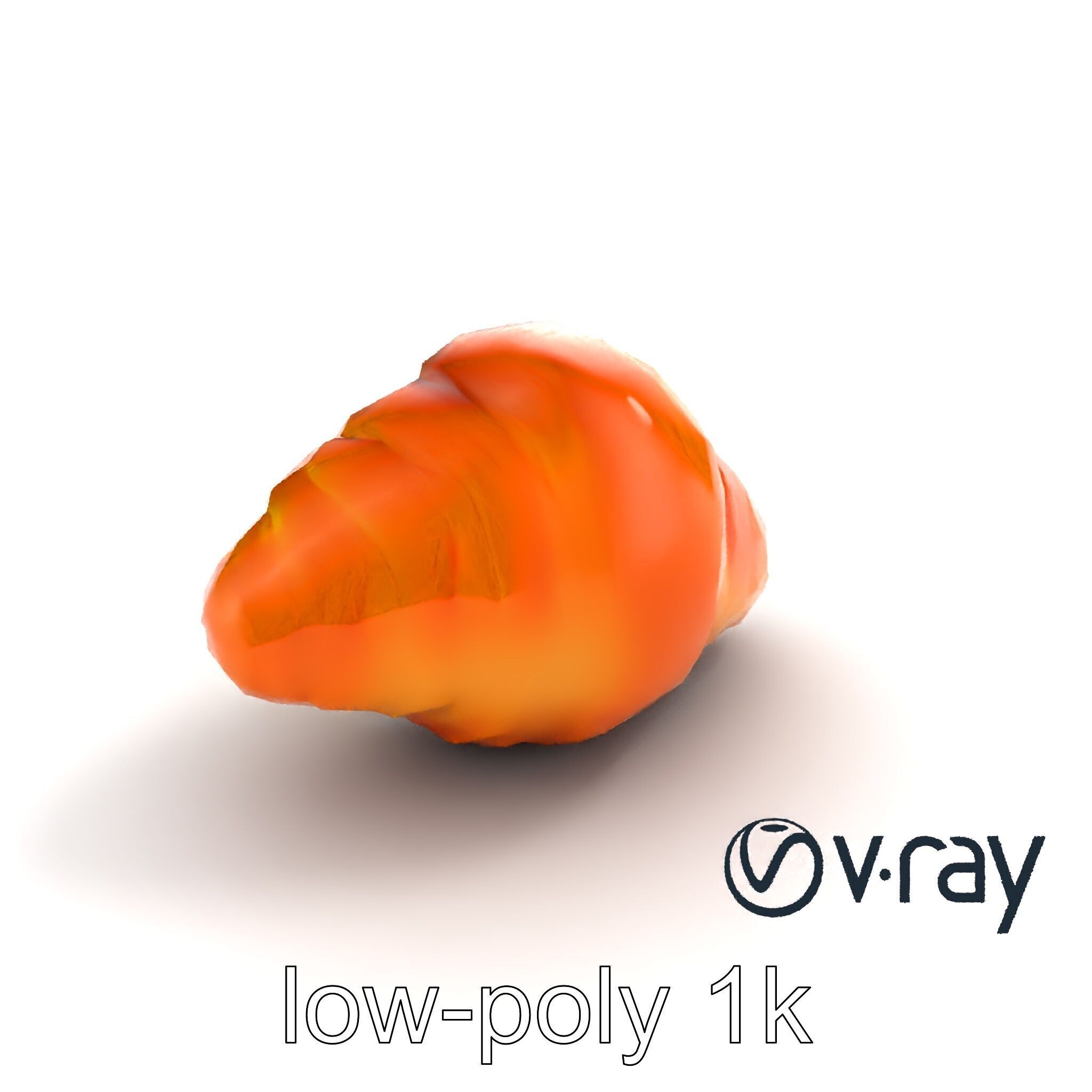 Vanilla Custard Croissant Pastry 3D Model Pack Low-poly 3D model_9