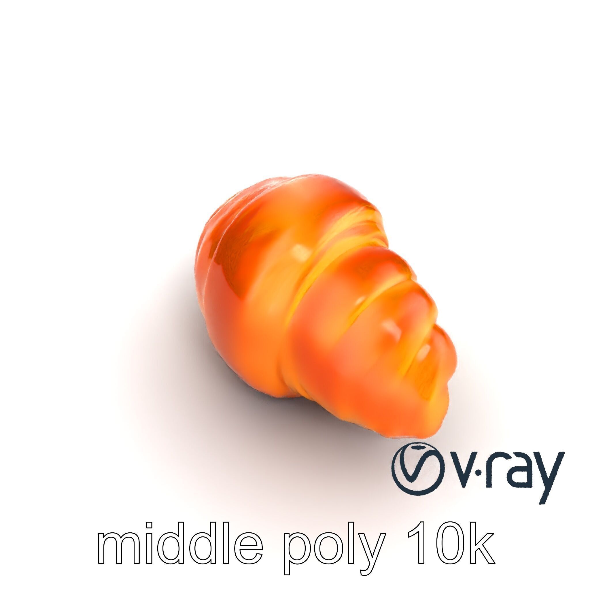 Vanilla Custard Croissant Pastry 3D Model Pack Low-poly 3D model_22