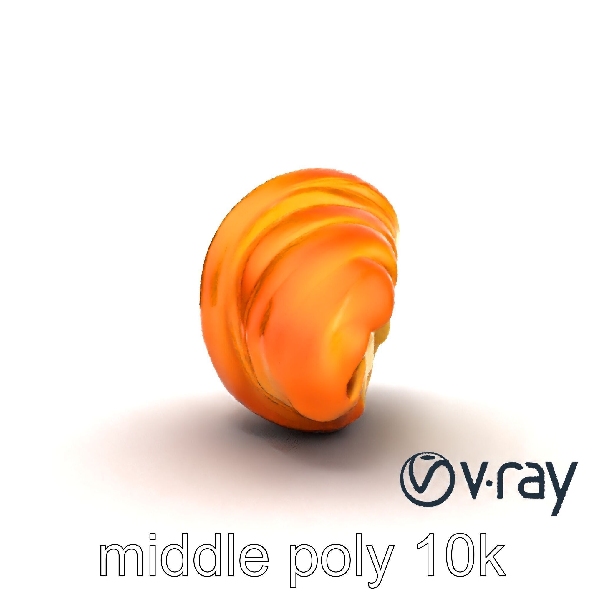 Vanilla Custard Croissant Pastry 3D Model Pack Low-poly 3D model_24