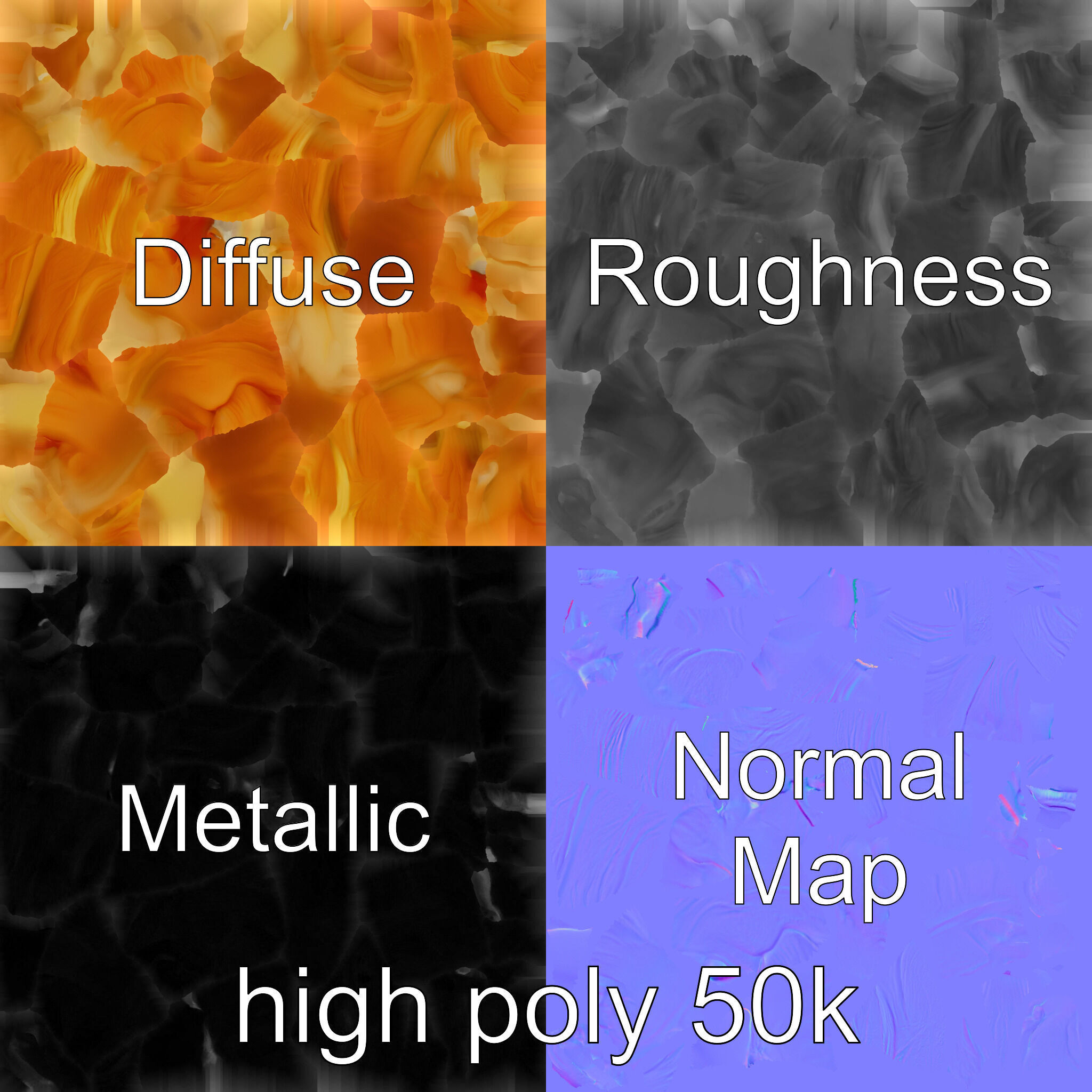 Vanilla Custard Croissant Pastry 3D Model Pack Low-poly 3D model_3