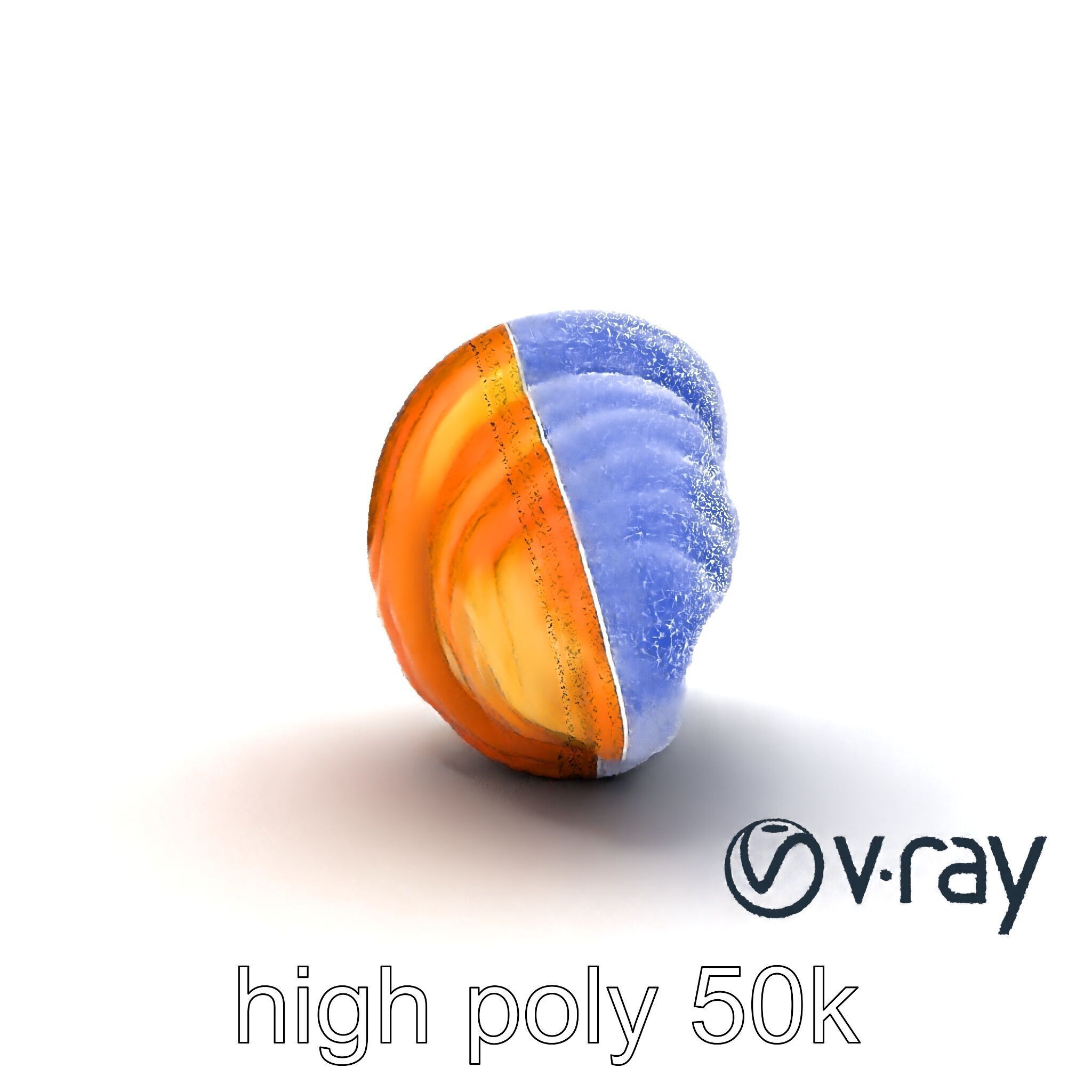 Vanilla Custard Croissant Pastry 3D Model Pack Low-poly 3D model_27