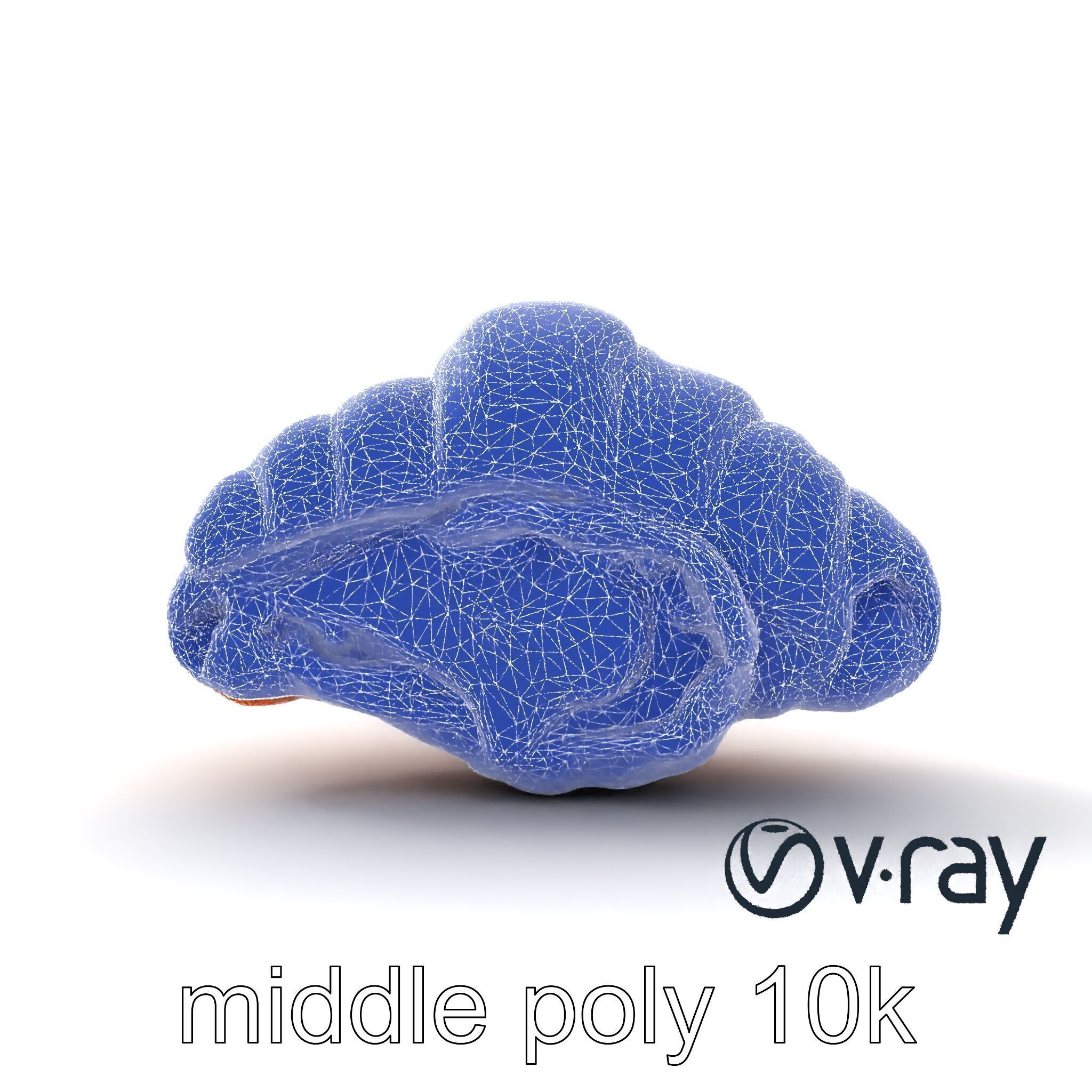 Vanilla Custard Croissant Pastry 3D Model Pack Low-poly 3D model_31